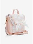 Pink Lace Bow Crossbody Bag, , alternate