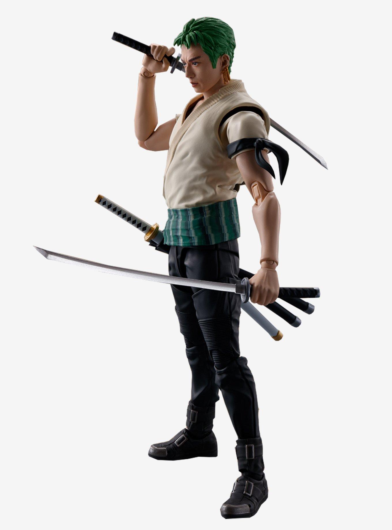 Bandai Spirits One Piece (A Netflix Series) S.H.Figuarts Roronoa Zoro Figure, , alternate