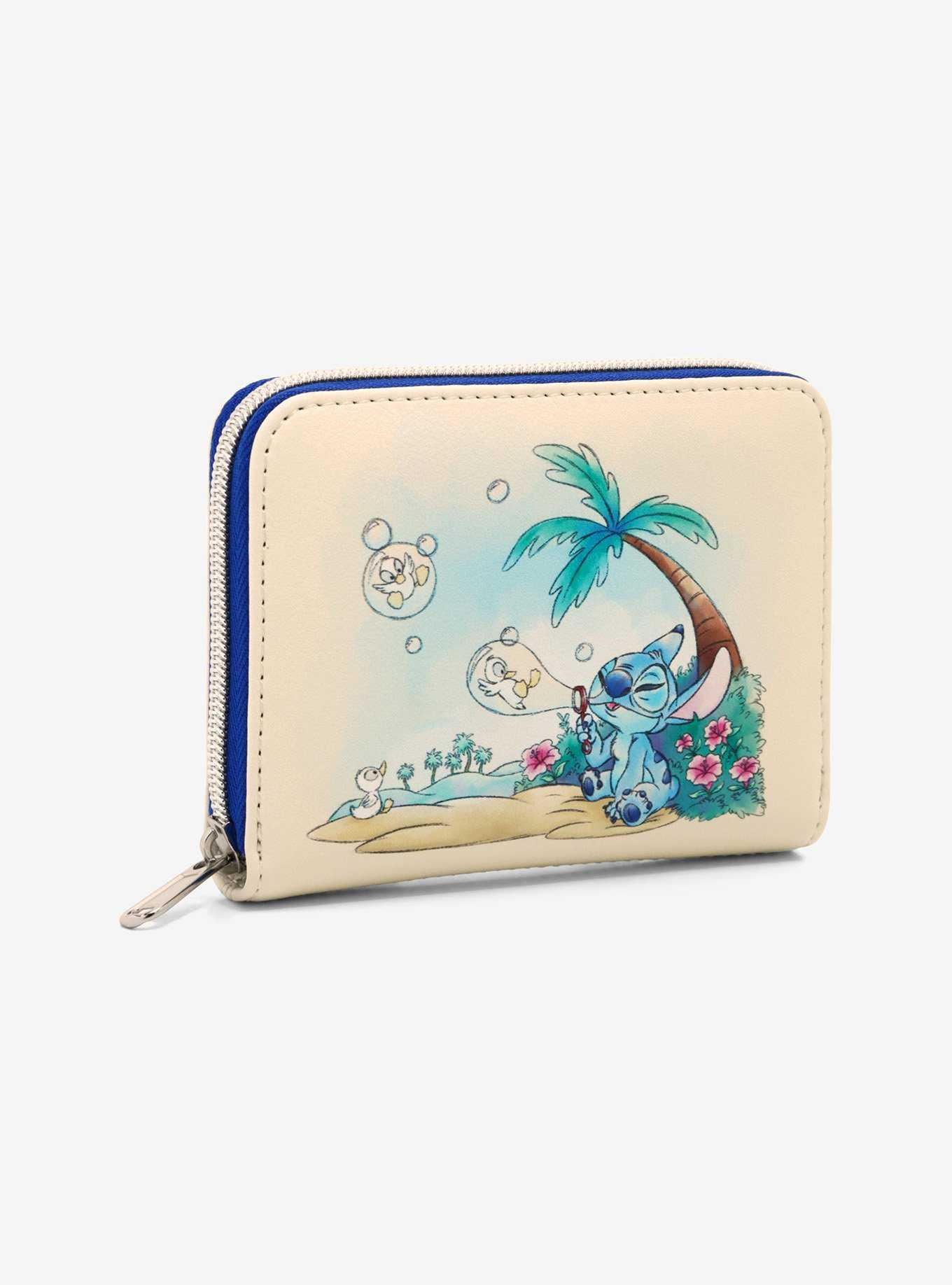 Loungefly Disney Stitch Bubble Mini Zipper Wallet, , hi-res