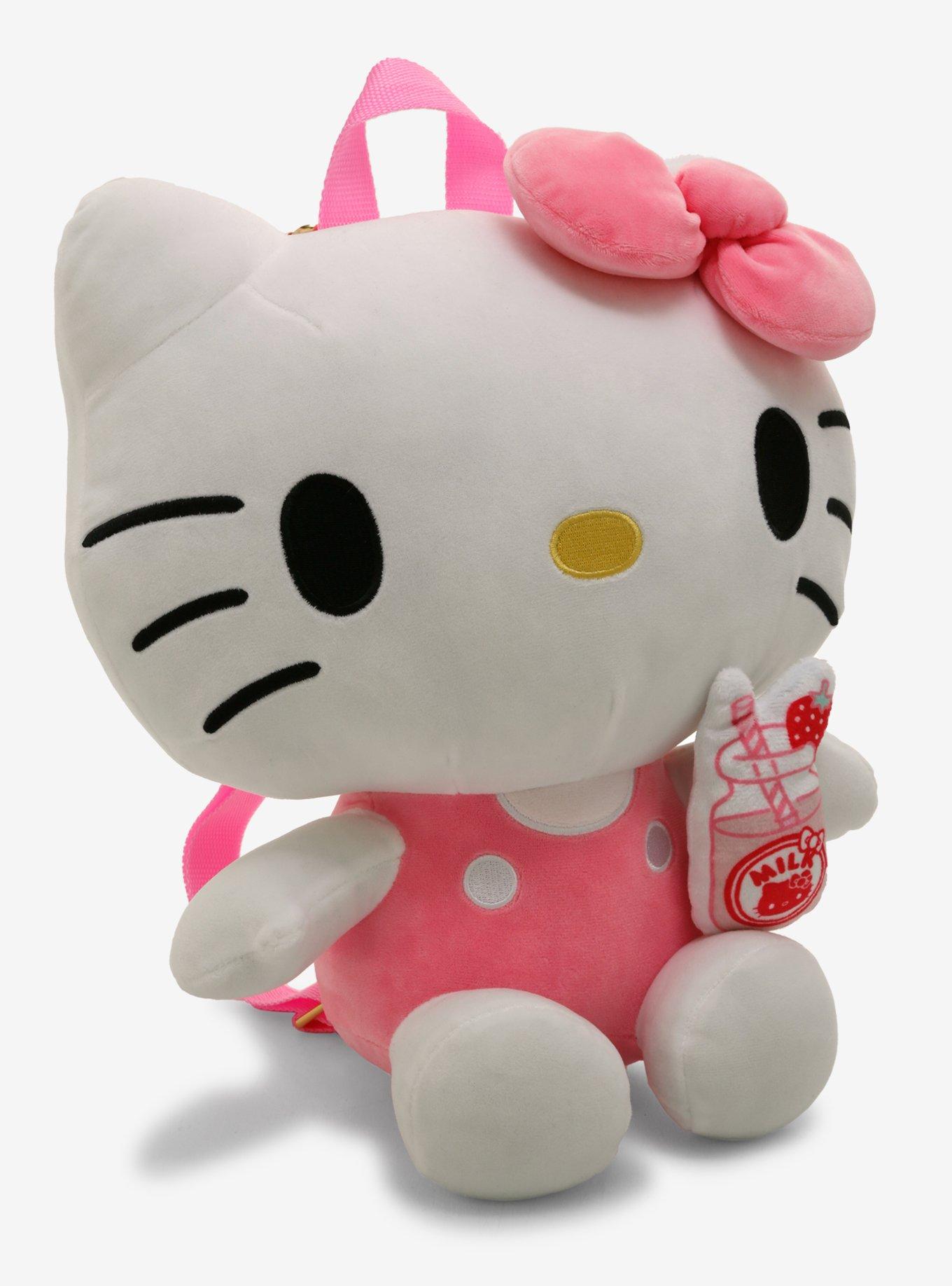 Hello Kitty Strawberry Milk Plush Mini Backpack, , hi-res