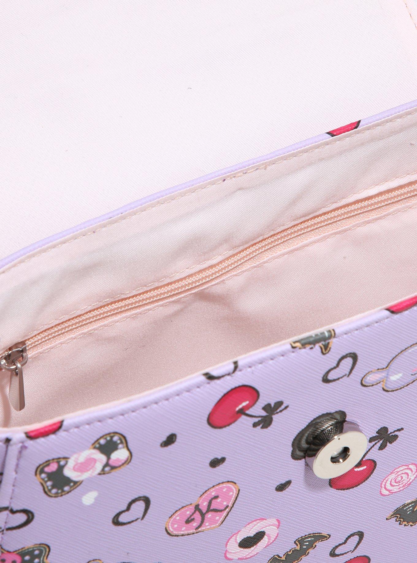 Kuromi Cherry Lace Crossbody Bag, , alternate