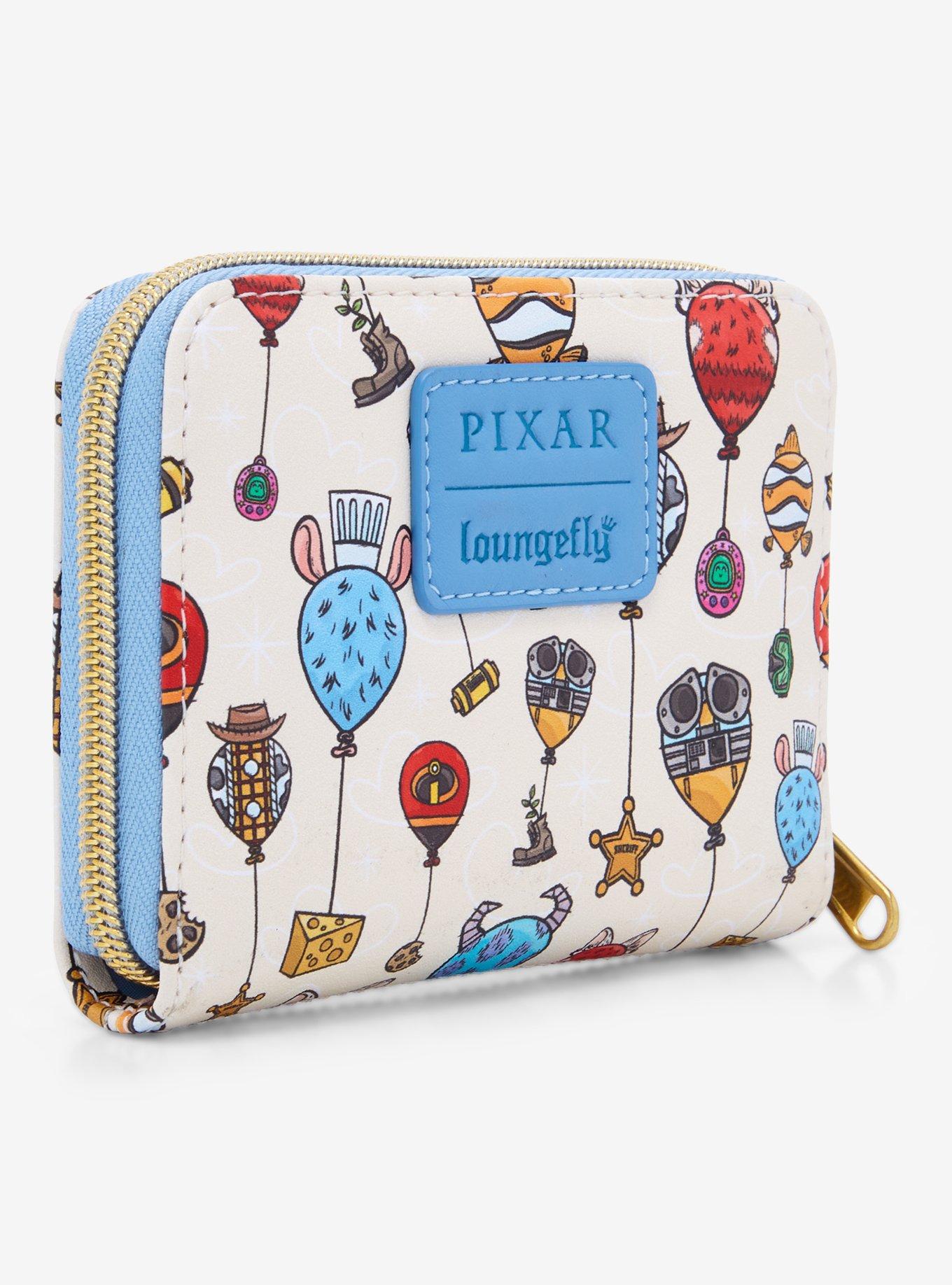 Loungefly Disney Pixar Character Balloons Mini Zipper Wallet, , hi-res