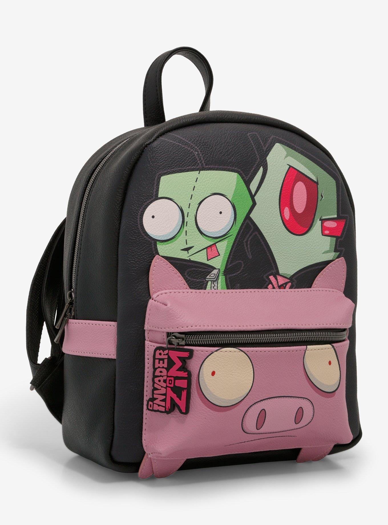 Invader Zim GIR & Zim With Pig Mini Backpack, , alternate