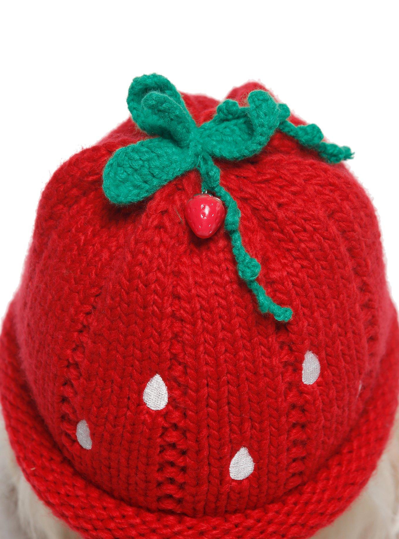 Strawberry Charm Knit Beanie, , alternate