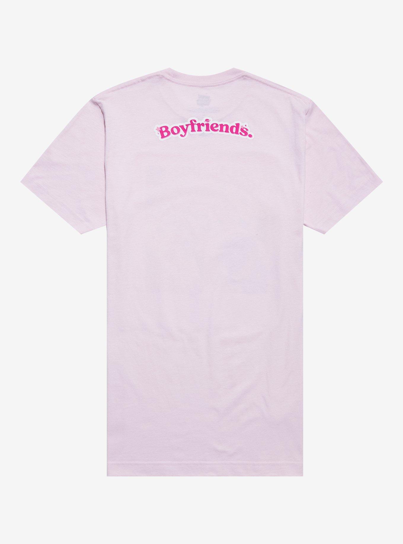 Boyfriends Nerd And Goth Picture Puff Print T-Shirt, PINK, alternate