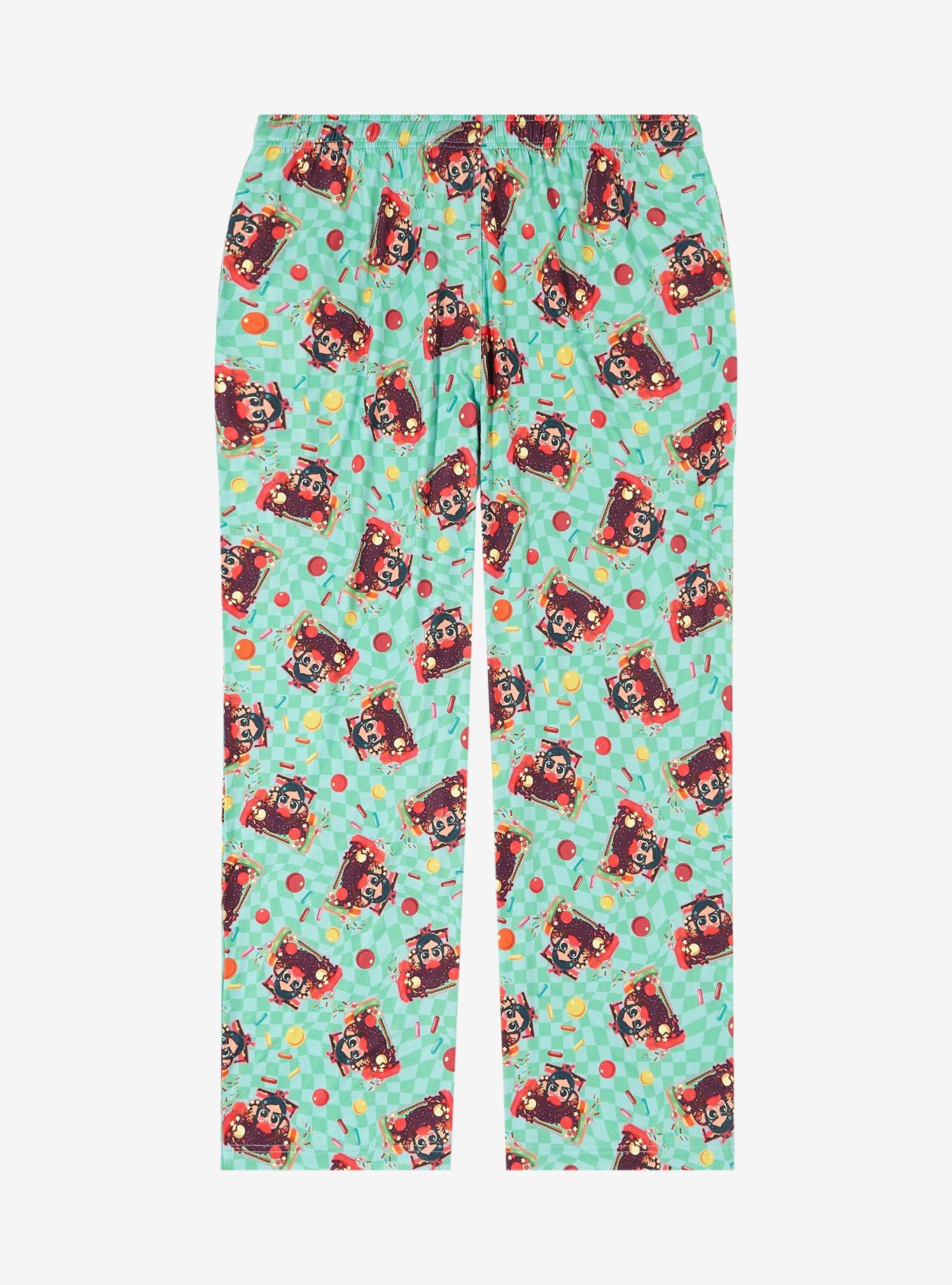 Disney Wreck-It Ralph Vanellope Von Schweetz Racing Allover Print Sleep Pants - BoxLunch Exclusive, CHECKERED, alternate
