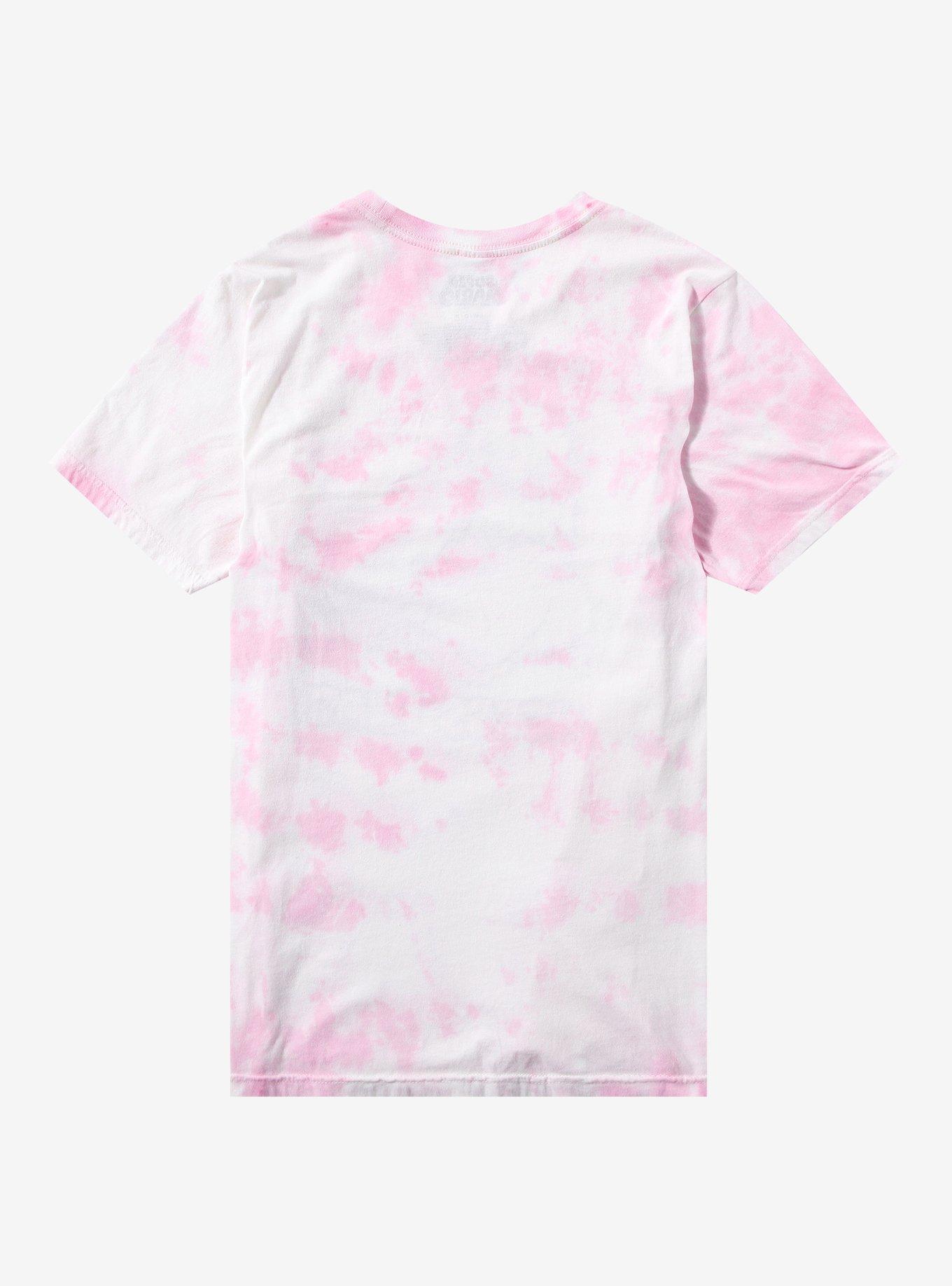 Super Mario Princess Peach Pink Tie-Dye Boyfriend Fit Girls T-Shirt, MULTI, alternate