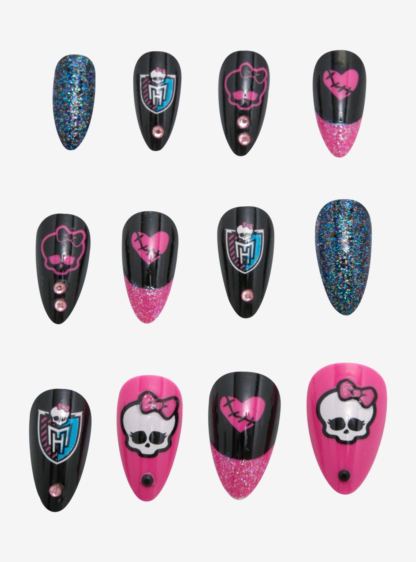 Monster High Icons Faux Nail Set, , alternate