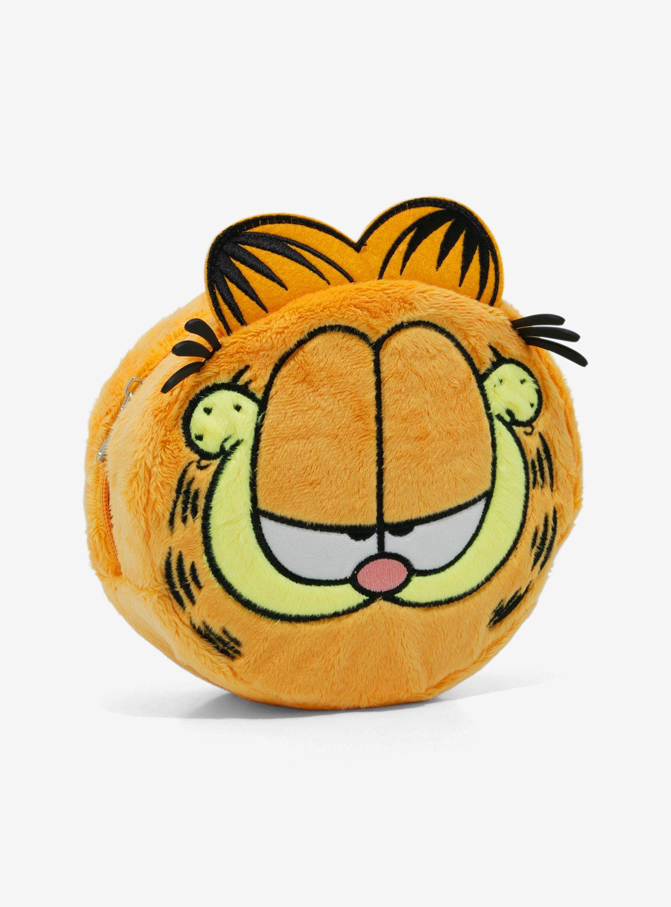 Garfield Face Fuzzy Makeup Bag, , hi-res
