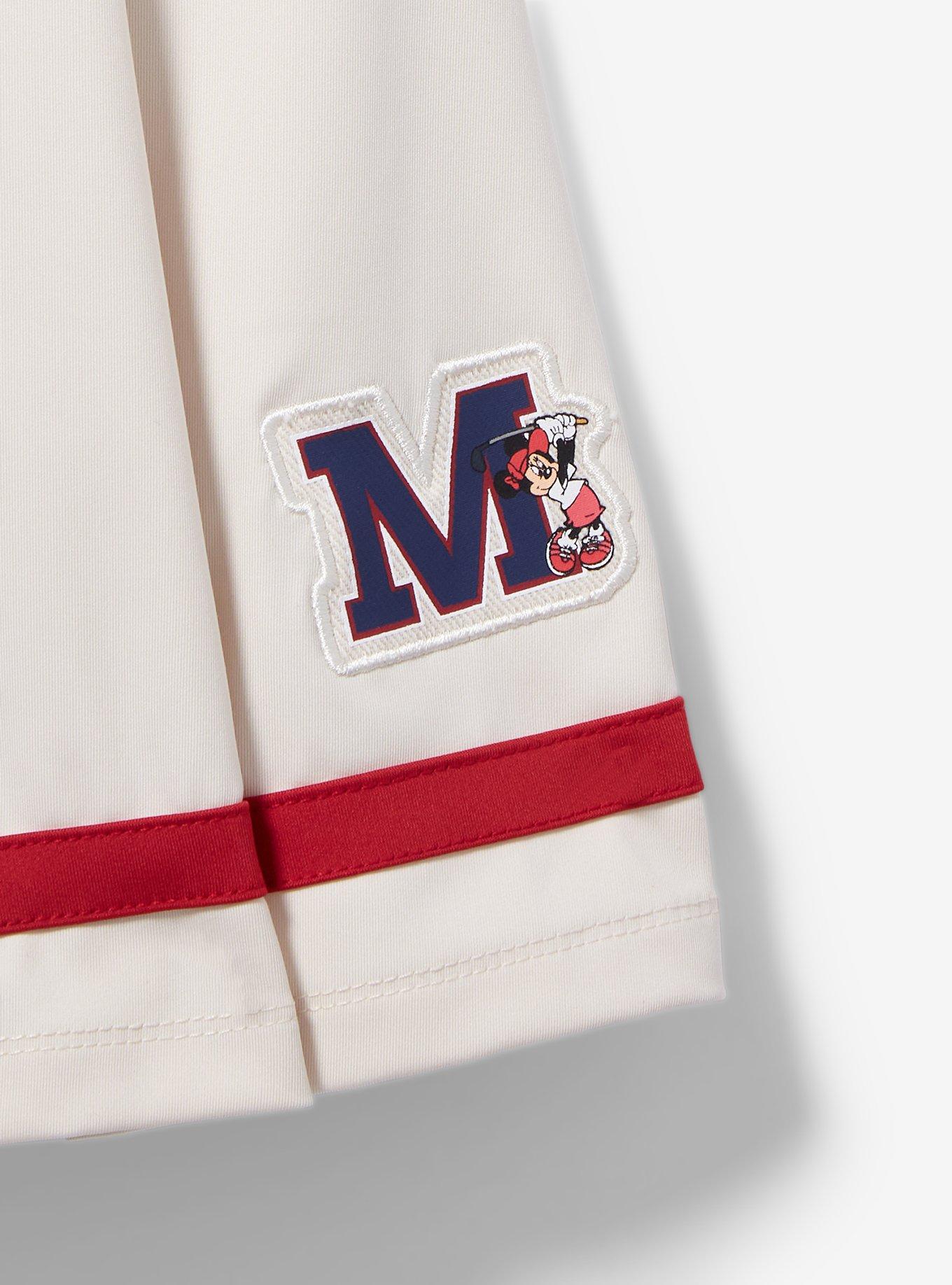 Disney Minnie Mouse Initial Pleated Golf Skirt - BoxLunch Exclusive, OFF WHITE, alternate