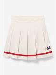 Disney Minnie Mouse Initial Pleated Golf Skirt - BoxLunch Exclusive, OFF WHITE, alternate