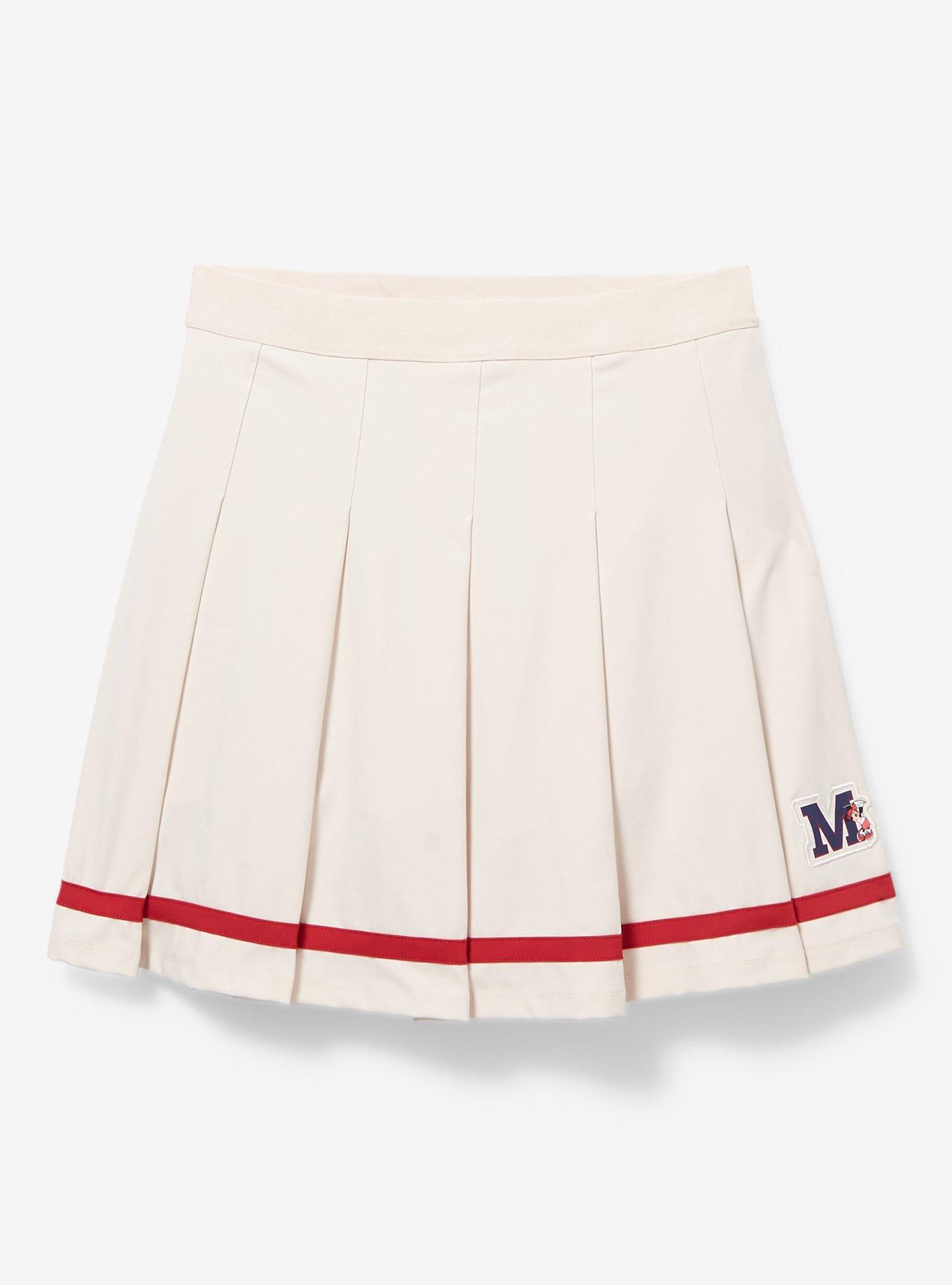 Disney Minnie Mouse Initial Pleated Golf Skirt - BoxLunch Exclusive, OFF WHITE, alternate