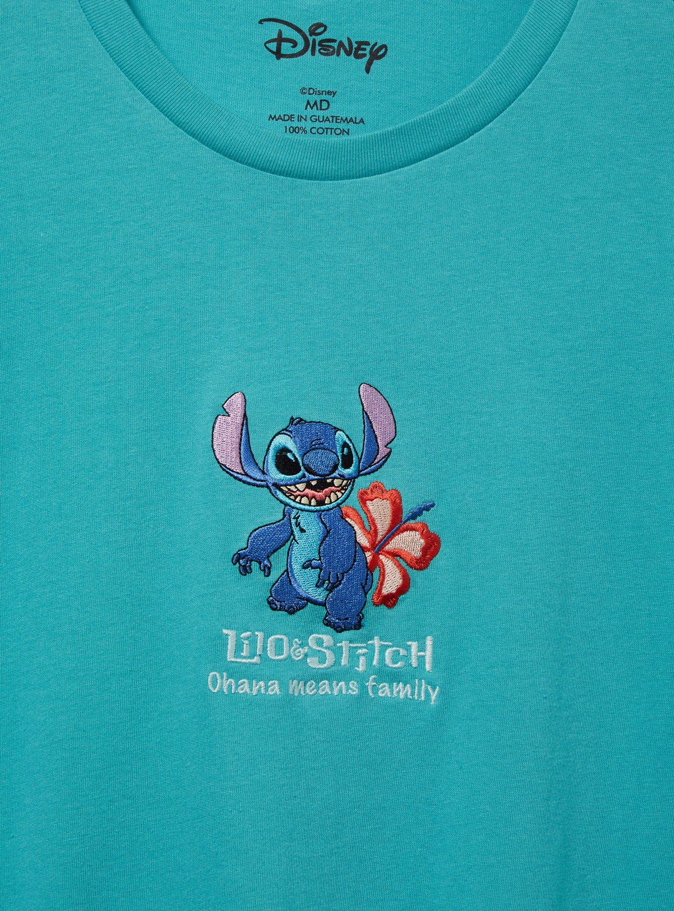 Disney Lilo & Stitch Floral Portrait T-Shirt - BoxLunch Exclusive