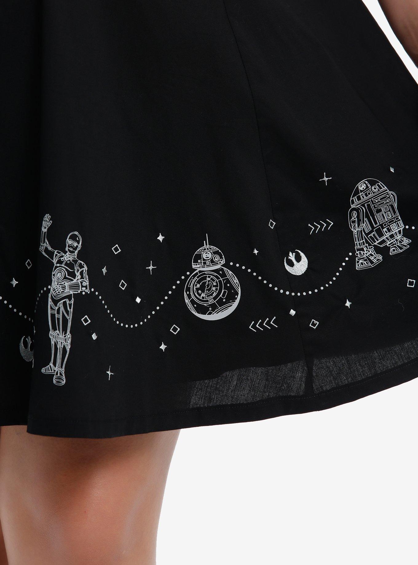 Her Universe Star Wars Droids Retro Skirtall Plus Size Her Universe Exclusive, MULTI, alternate