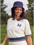Disney Minnie Mouse Initial Golf Women's Cropped Polo - BoxLunch Exclusive, OFF WHITE, alternate