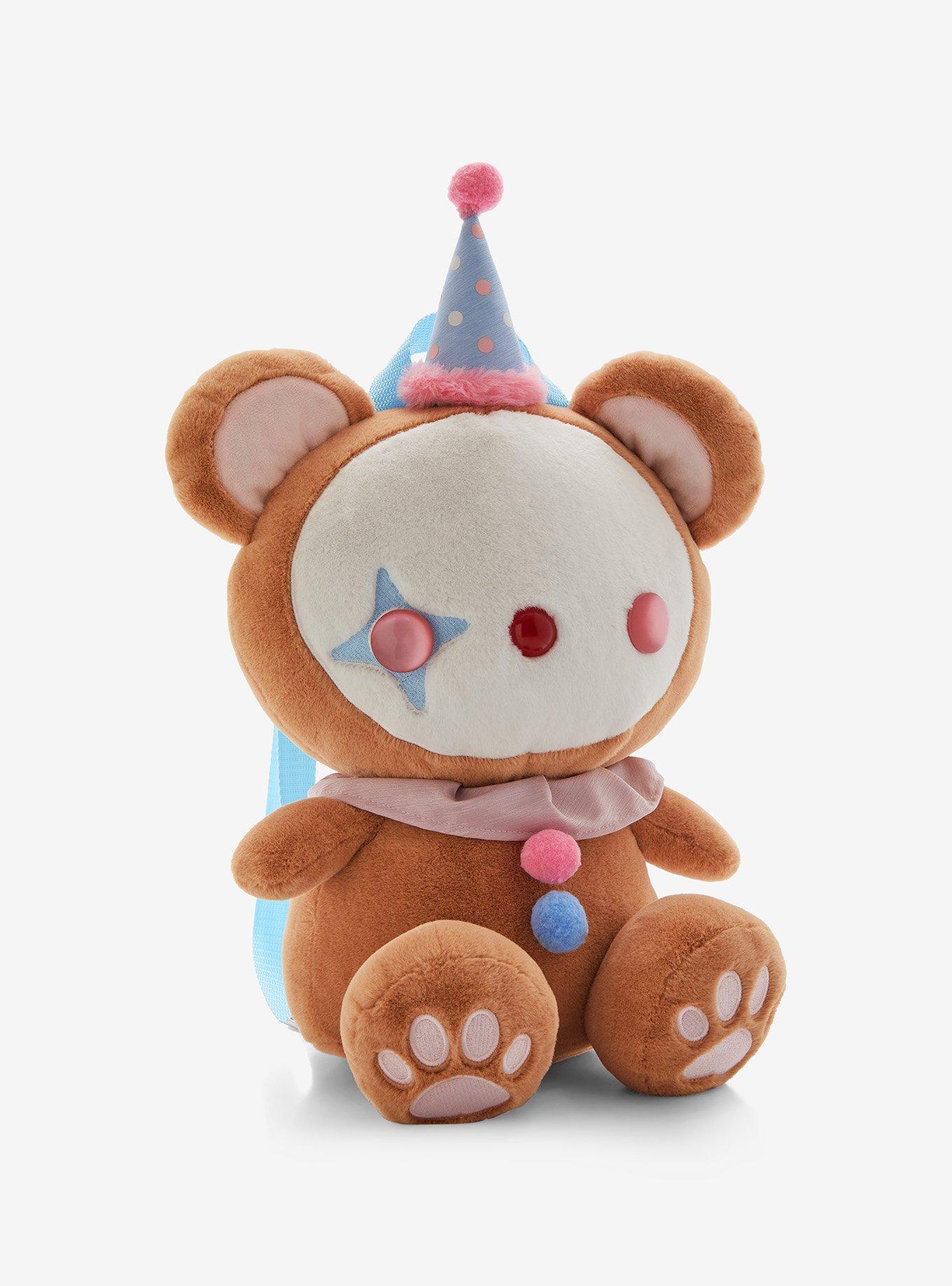 Clown Bear Plush Backpack, , alternate