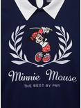 Disney Minnie Mouse Golf Collared Women's Plus Size Crewneck - BoxLunch Exclusive, NAVY, alternate