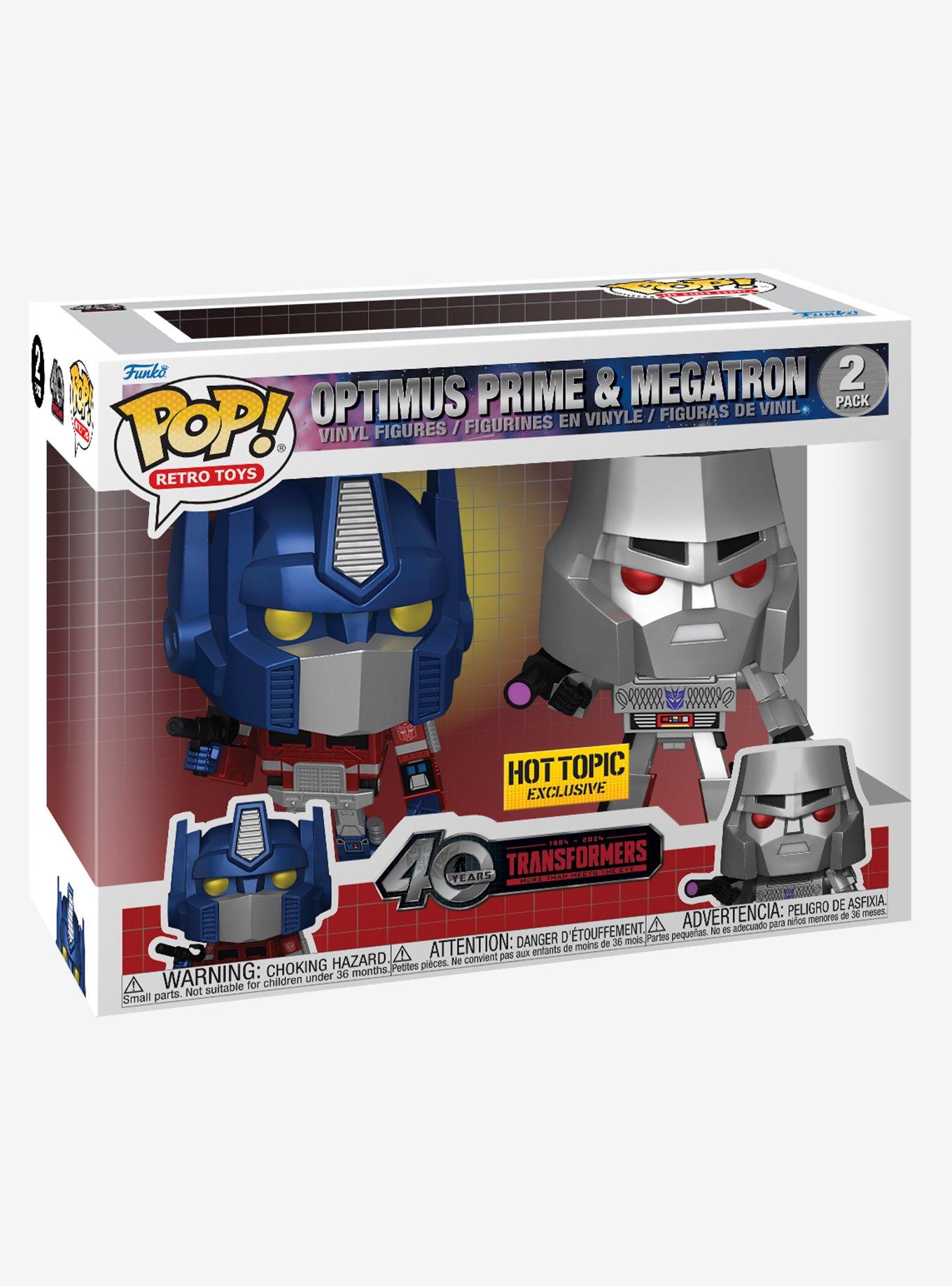 Funko Transformers Pop! Retro Toys Optimus Prime & Megatron Vinyl Figure Set Hot Topic Exclusive, , alternate
