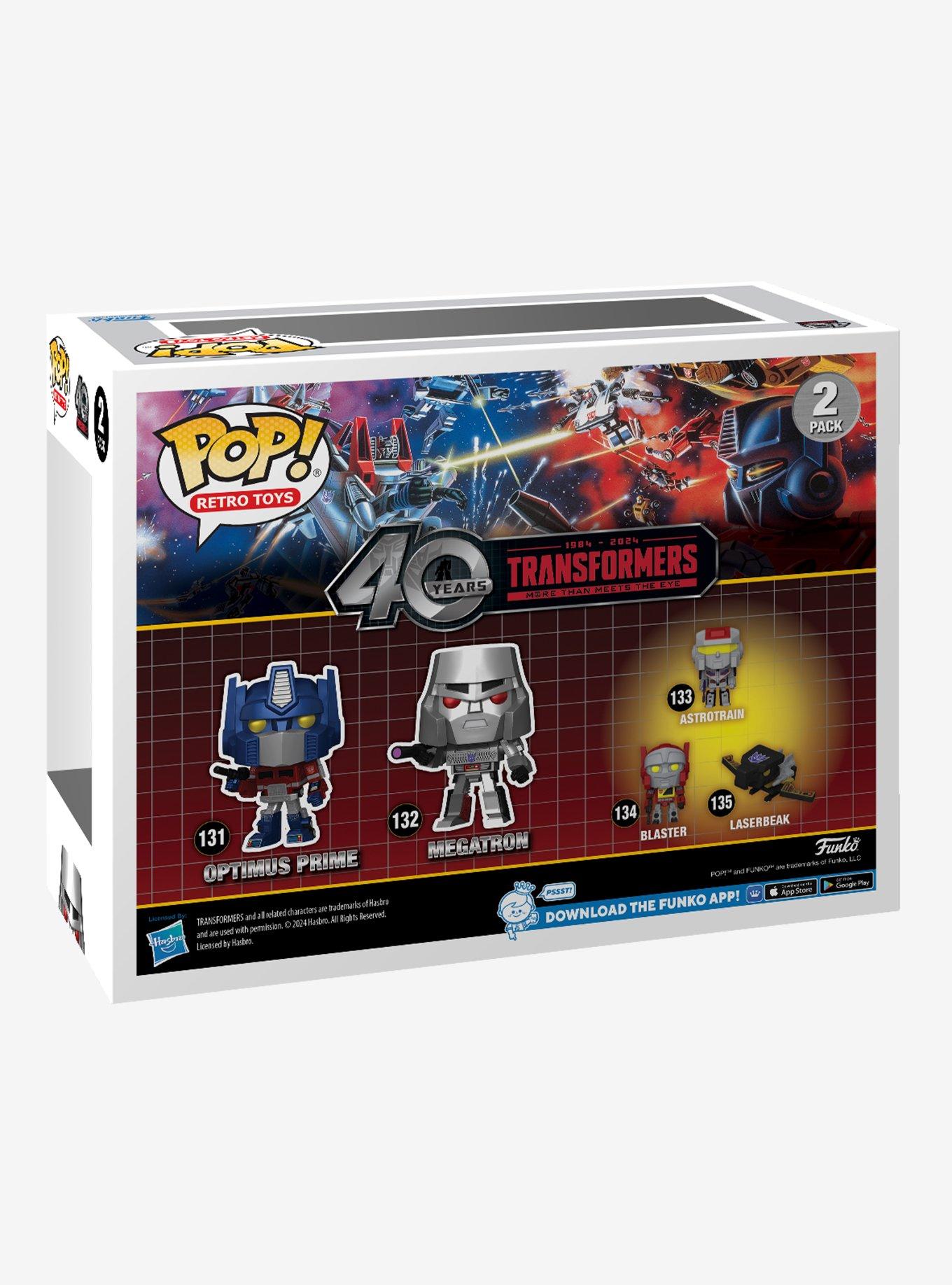 Funko Transformers Pop! Retro Toys Optimus Prime & Megatron Vinyl Figure Set Hot Topic Exclusive, , alternate