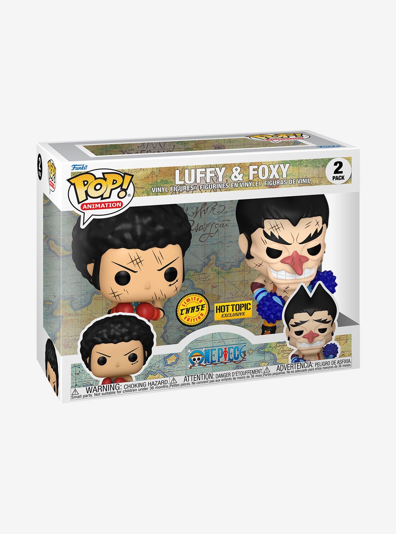 Funko One Piece Pop! Animation Luffy & Foxy Vinyl Figure Set Hot Topic Exclusive, , alternate