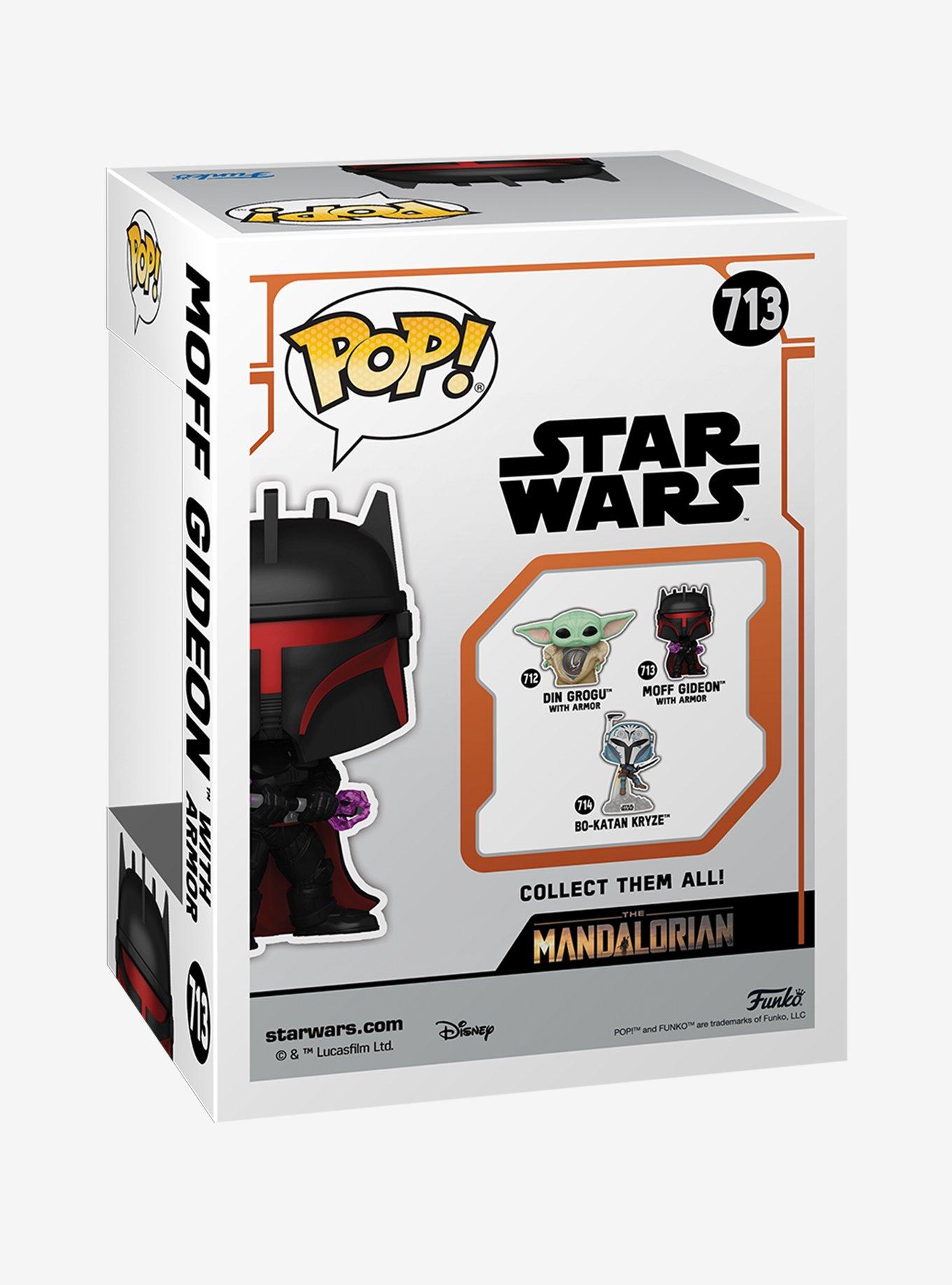 Funko Star Wars The Mandalorian Pop! Moff Gideon With Armor Vinyl Bobble-Head Figure, , alternate