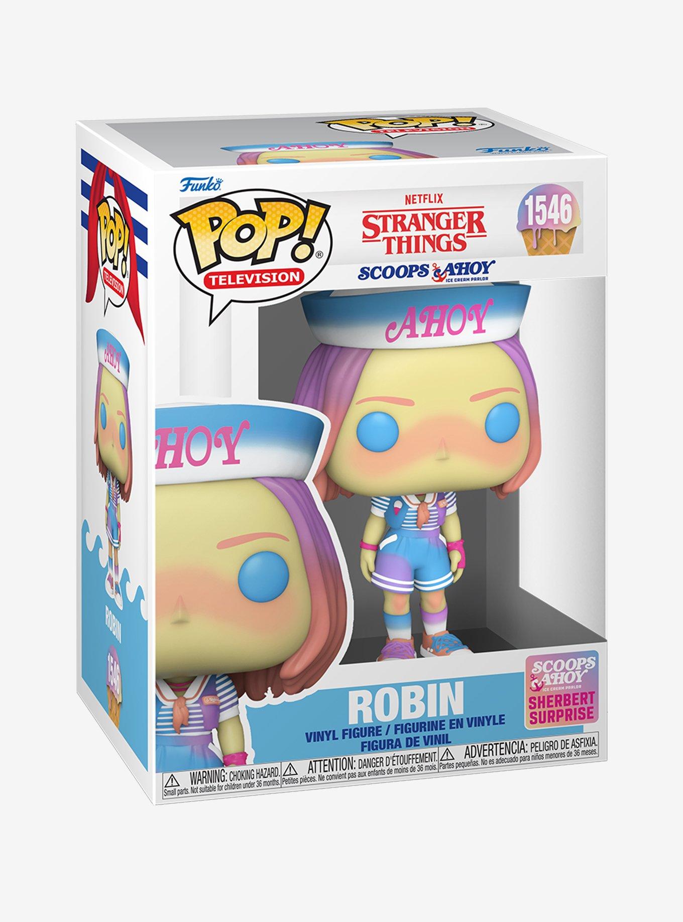 Funko Stranger Things Pop! Television Robin (Scoops Ahoy Sherbert Surprise) Vinyl Figure, , hi-res