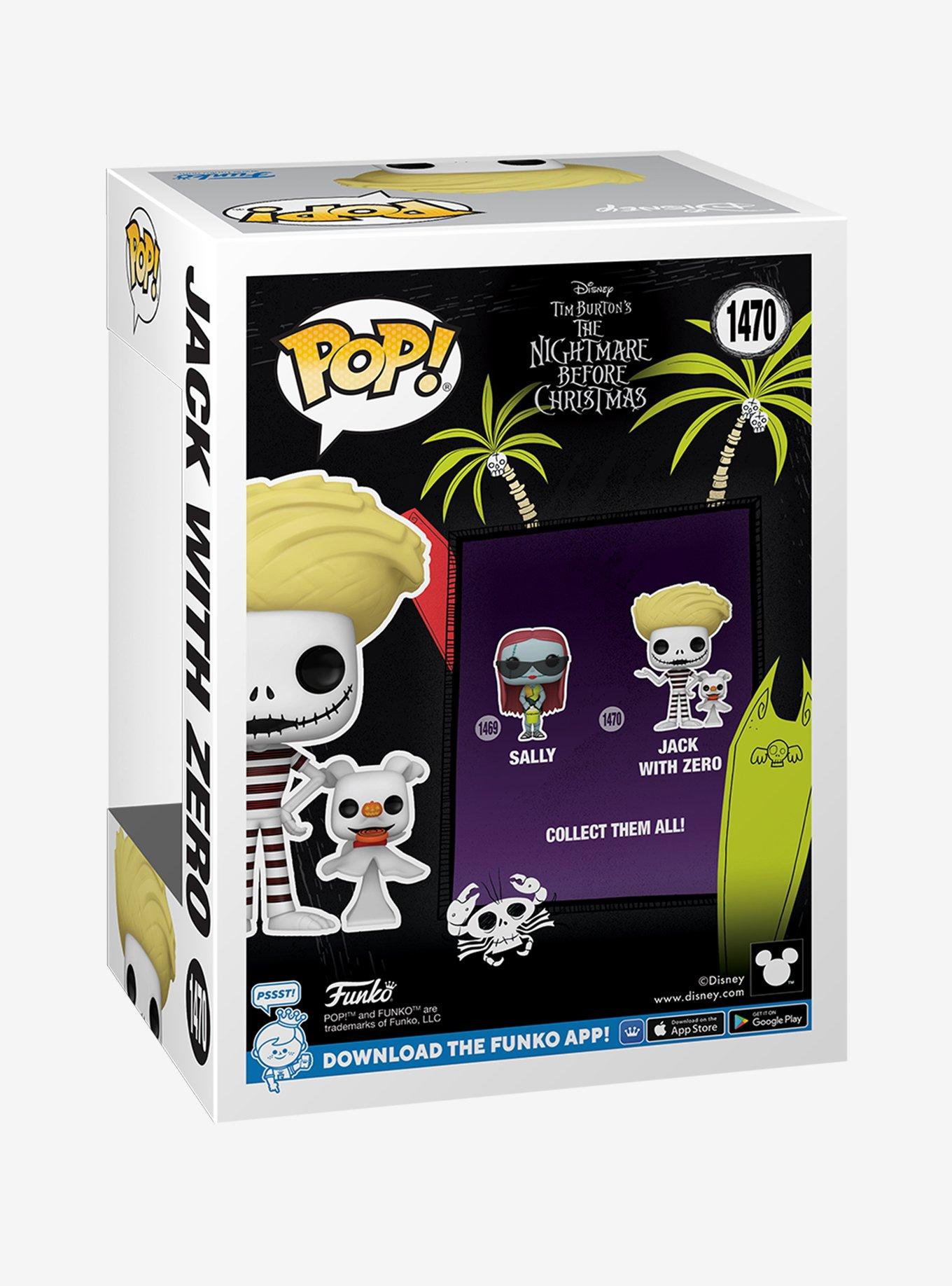 Funko The Nightmare Before Christmas Pop! Beach Jack With Zero Vinyl Figure Set, , alternate