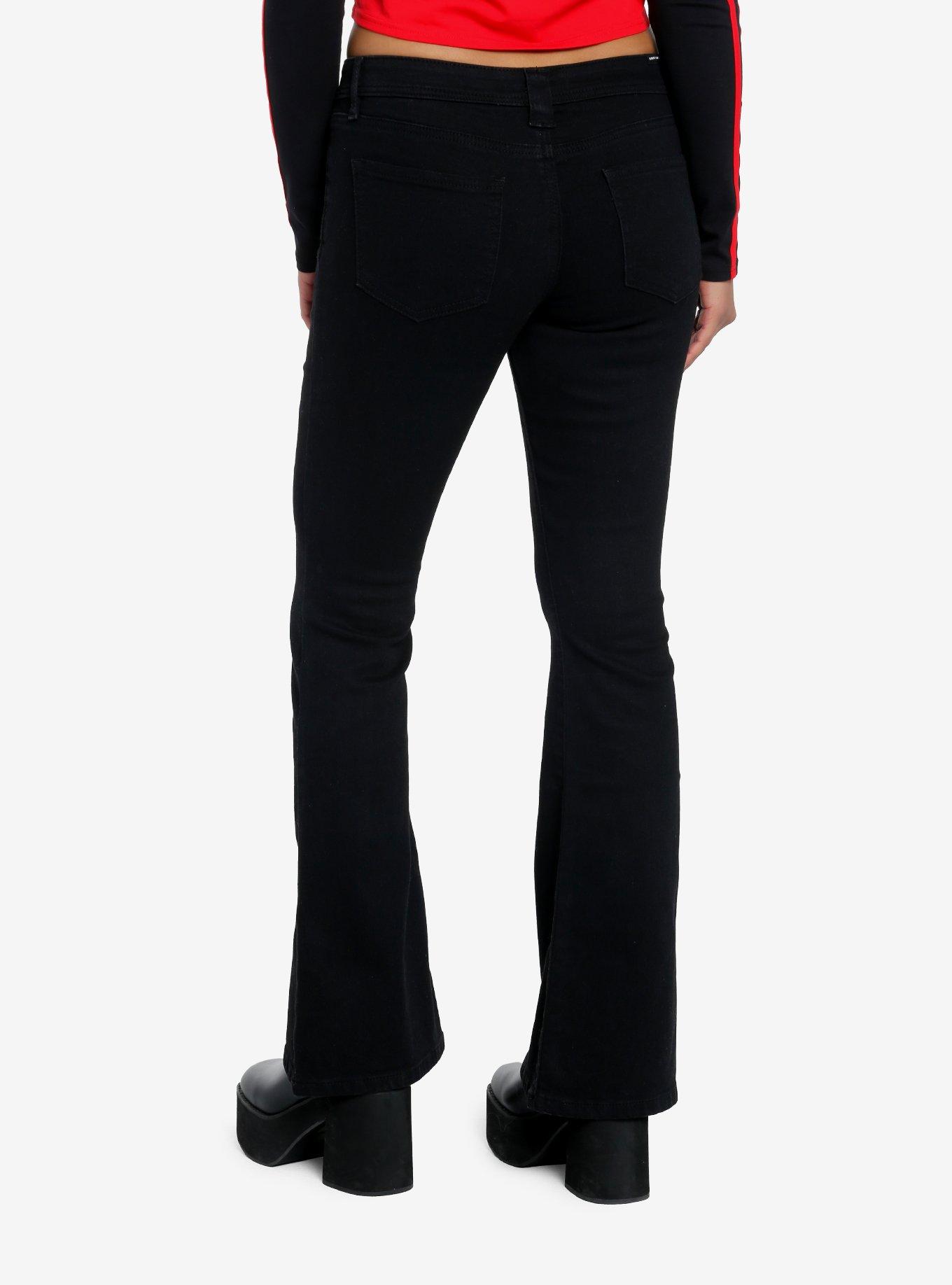 Black Flare Pants, , hi-res