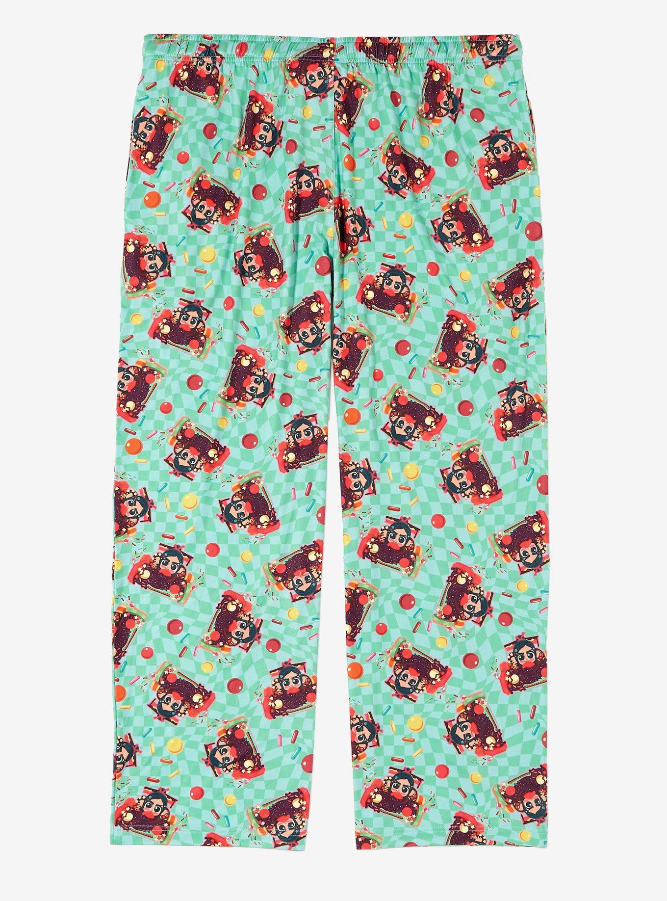 Disney Wreck-It Ralph Vanellope Racing Allover Print Women's Plus Size Sleep Pants — BoxLunch Exclusive, , hi-res