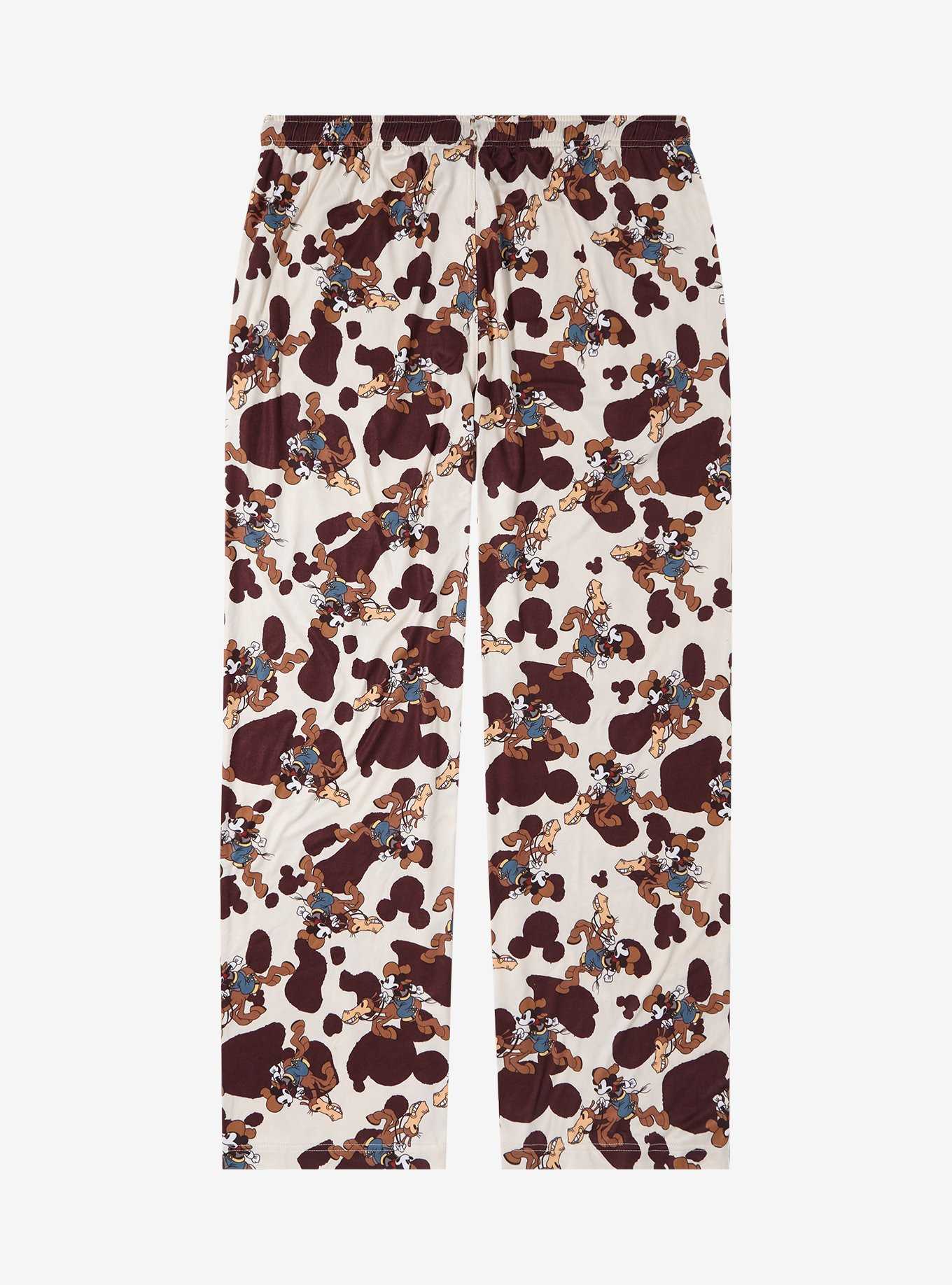 Disney Mickey Mouse Cowboy Allover Print Sleep Pants - BoxLunch Exclusive, , hi-res