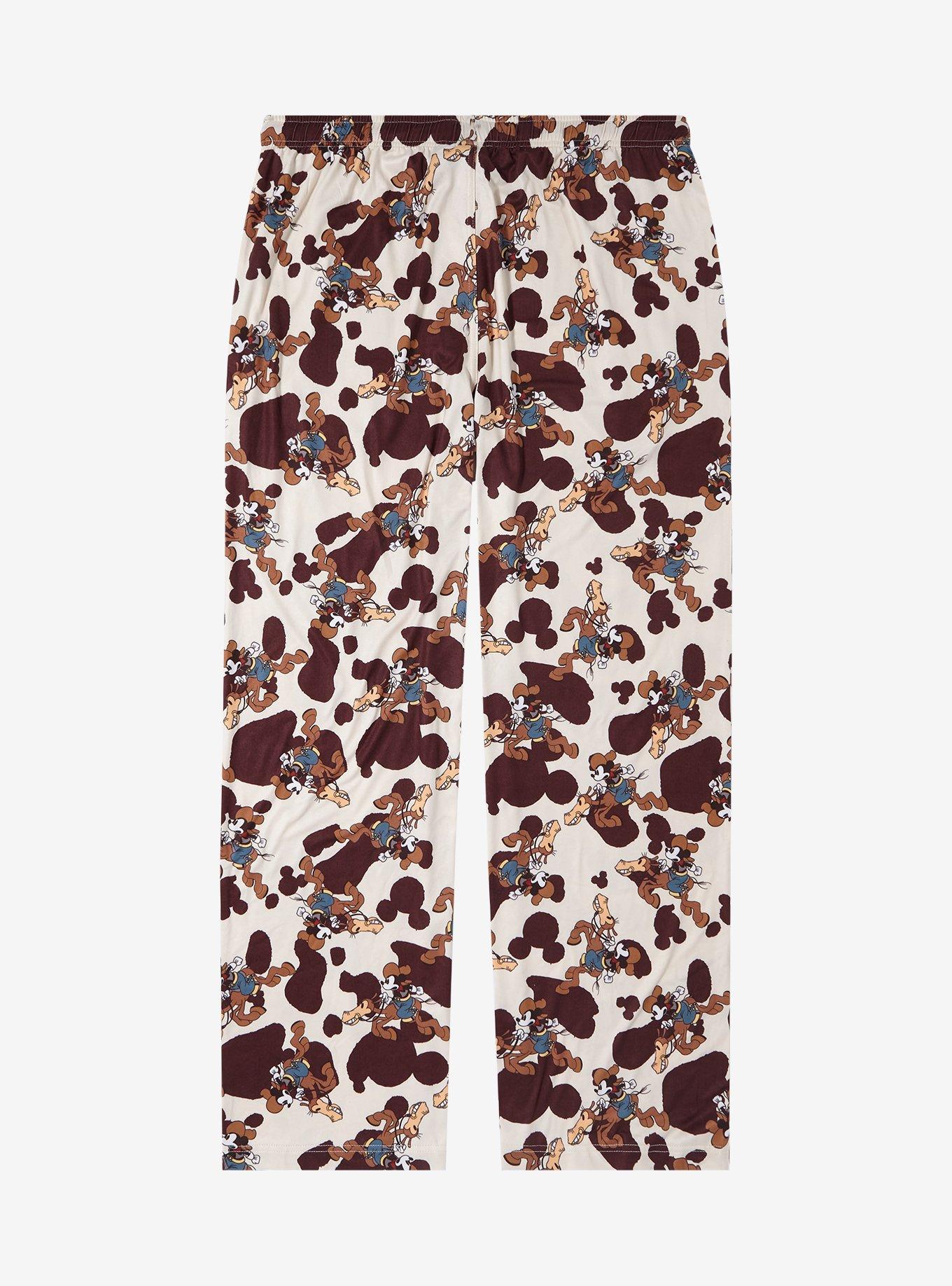 Disney Mickey Mouse Cowboy Allover Print Sleep Pants - BoxLunch Exclusive, , hi-res