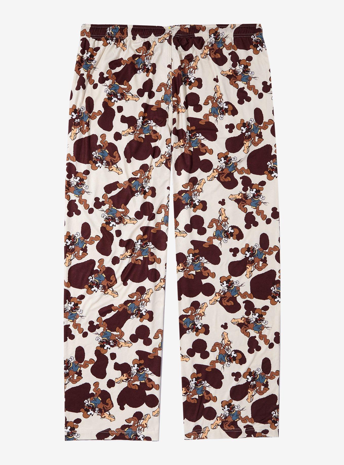 Disney Mickey Mouse Western Allover Print Women's Plus Size Sleep Pants — BoxLunch Exclusive, , hi-res