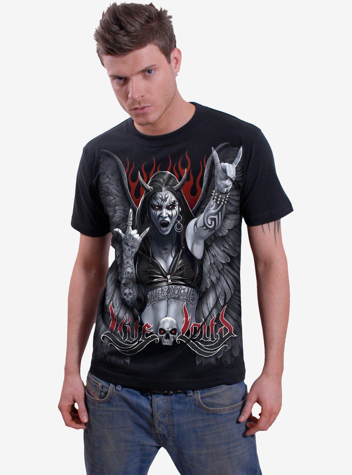 Spiral Rock Loud T-Shirt Black, BLACK, alternate