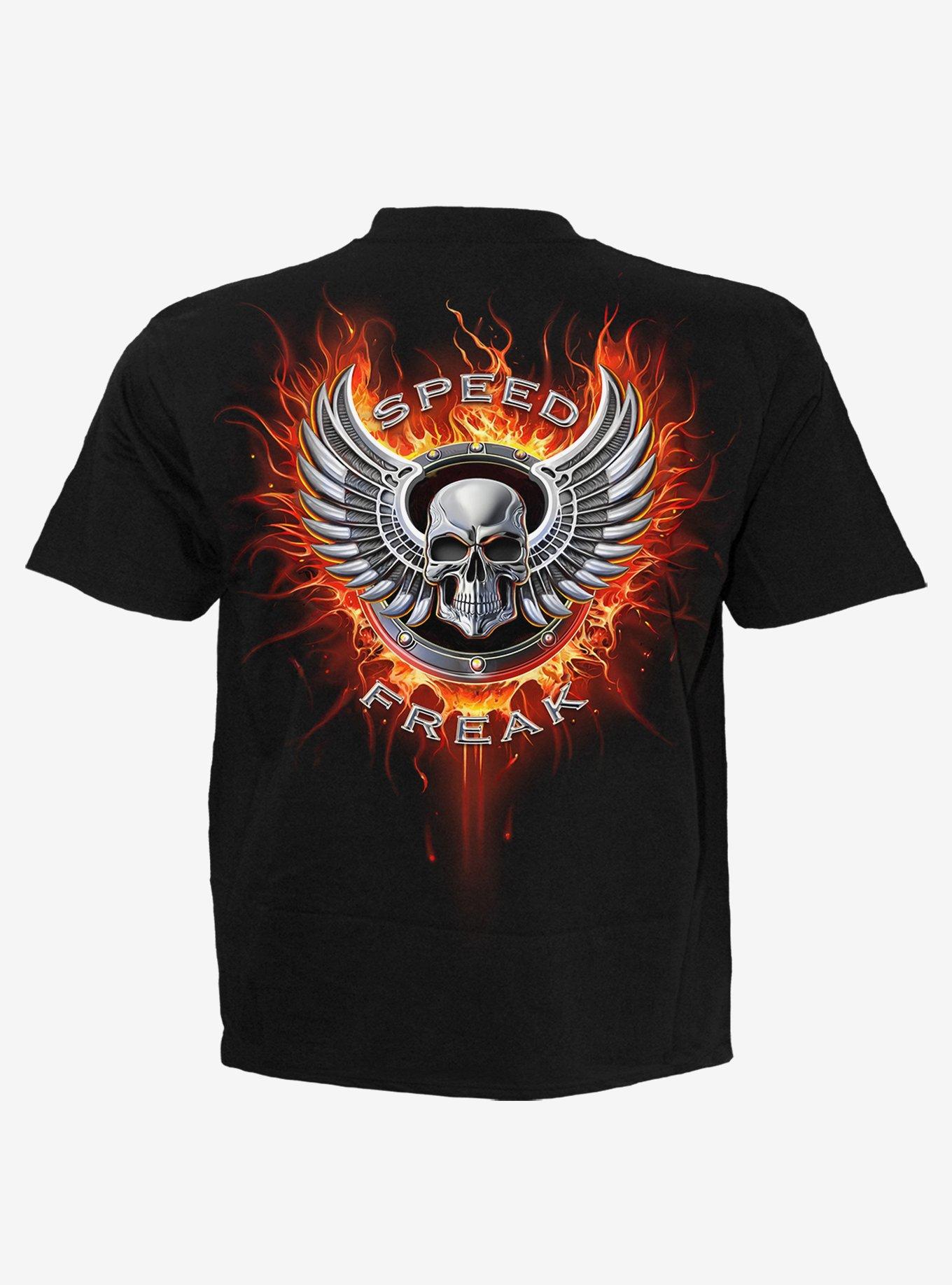 Spiral Speed Freak T-Shirt Black, BLACK, alternate