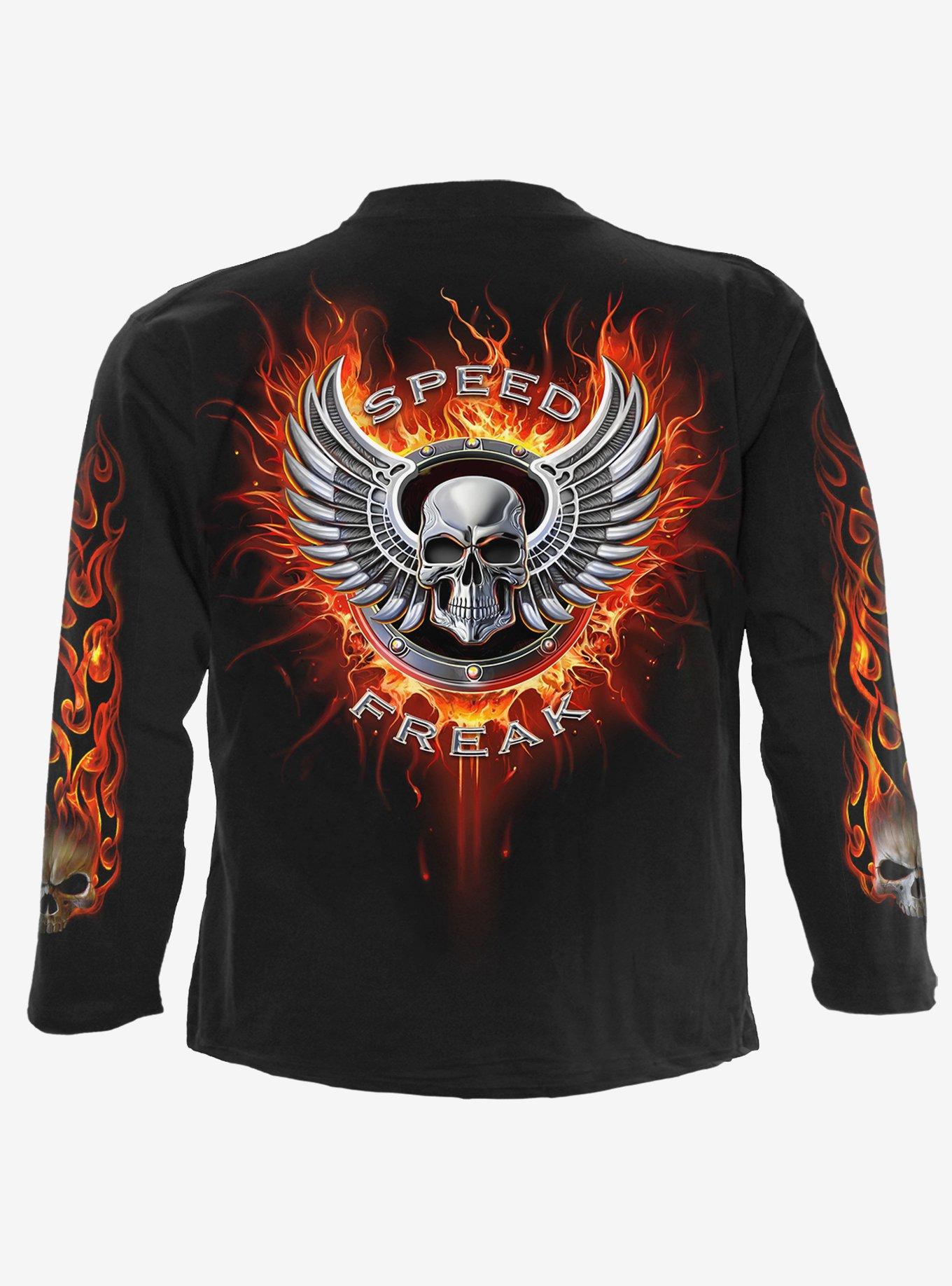 Spiral Speed Freak Long Sleeve T-Shirt Black, , hi-res