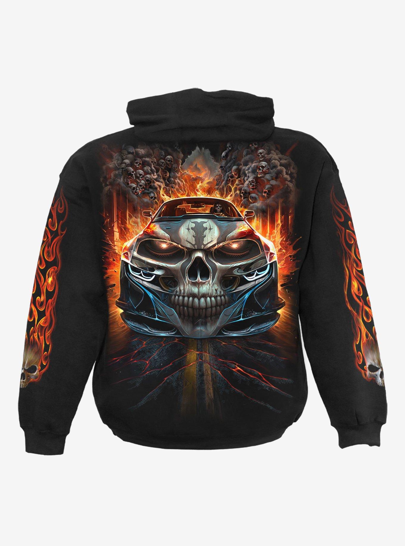 Spiral Speed Freak Hoodie Black, BLACK, alternate
