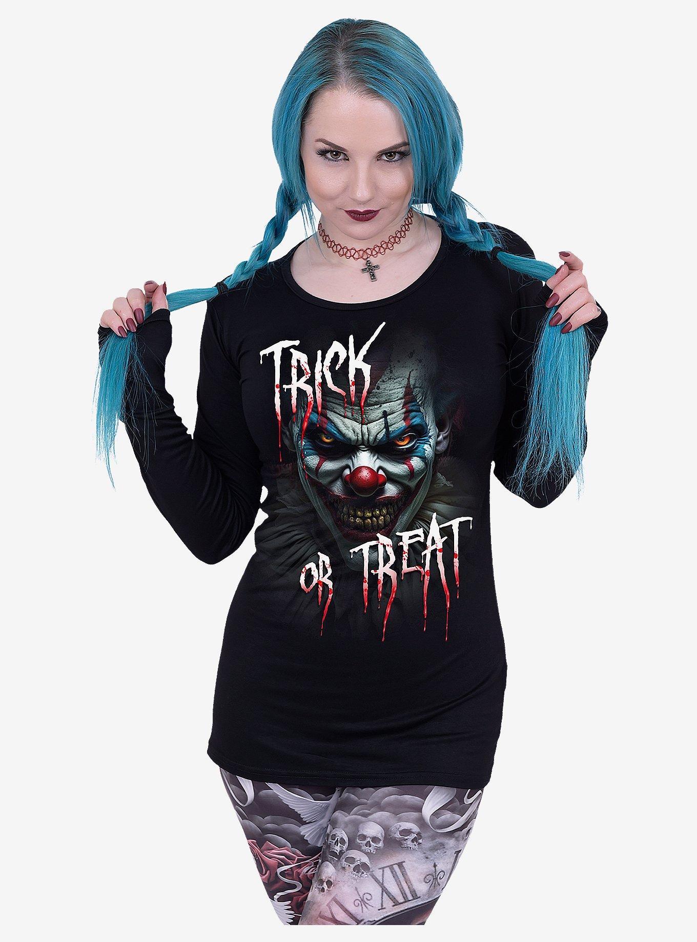 Spiral Trick Or Treat Baggy Top Black, , hi-res
