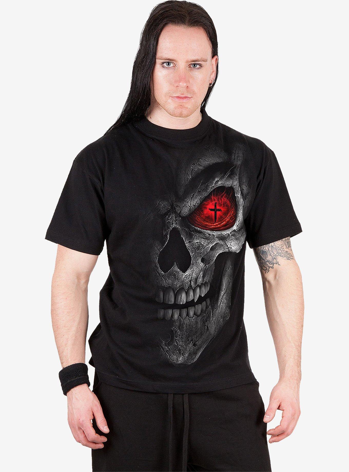 Spiral Death Stare T-Shirt Black, BLACK, alternate