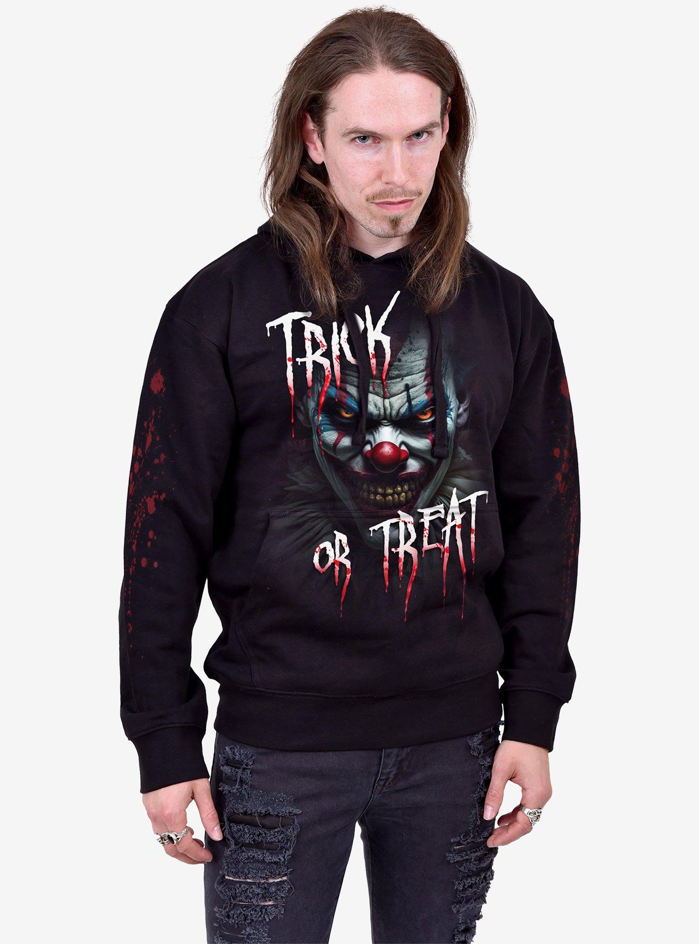 Spiral Trick Or Treat Hoodie Black, BLACK, alternate