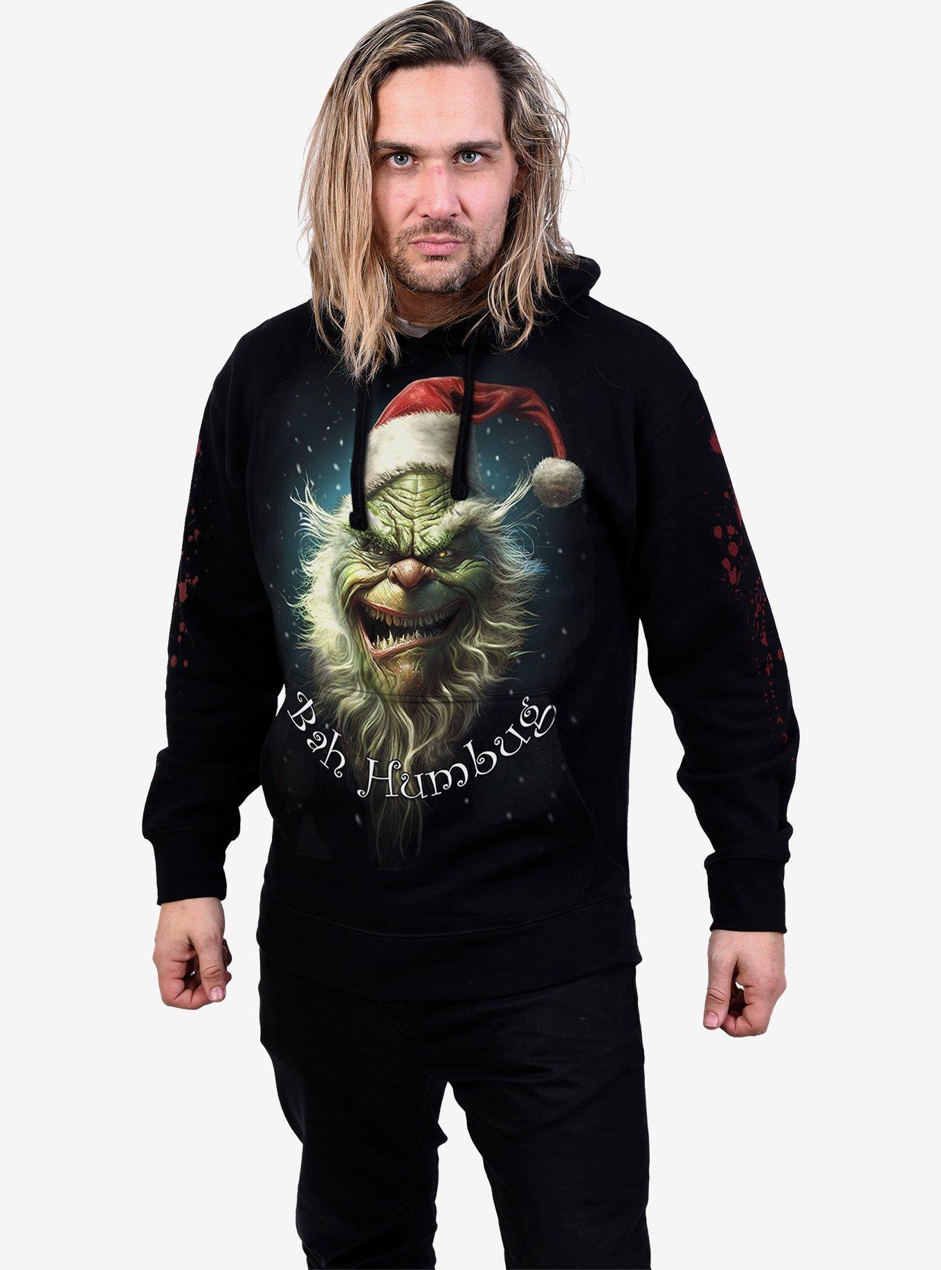 Spiral Bah Humbug Hoodie Black, BLACK, alternate