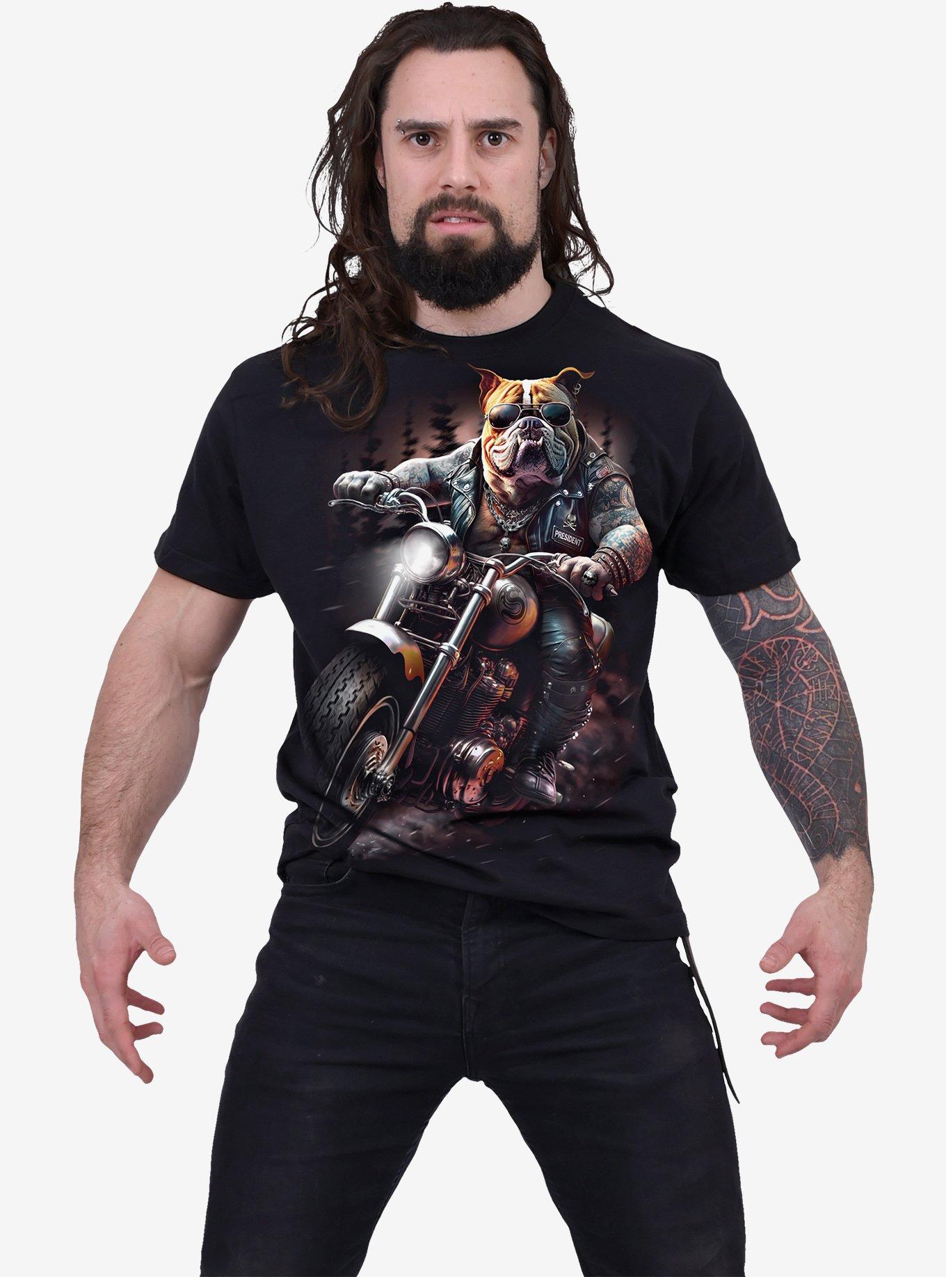 Spiral Top Dog T-Shirt Black