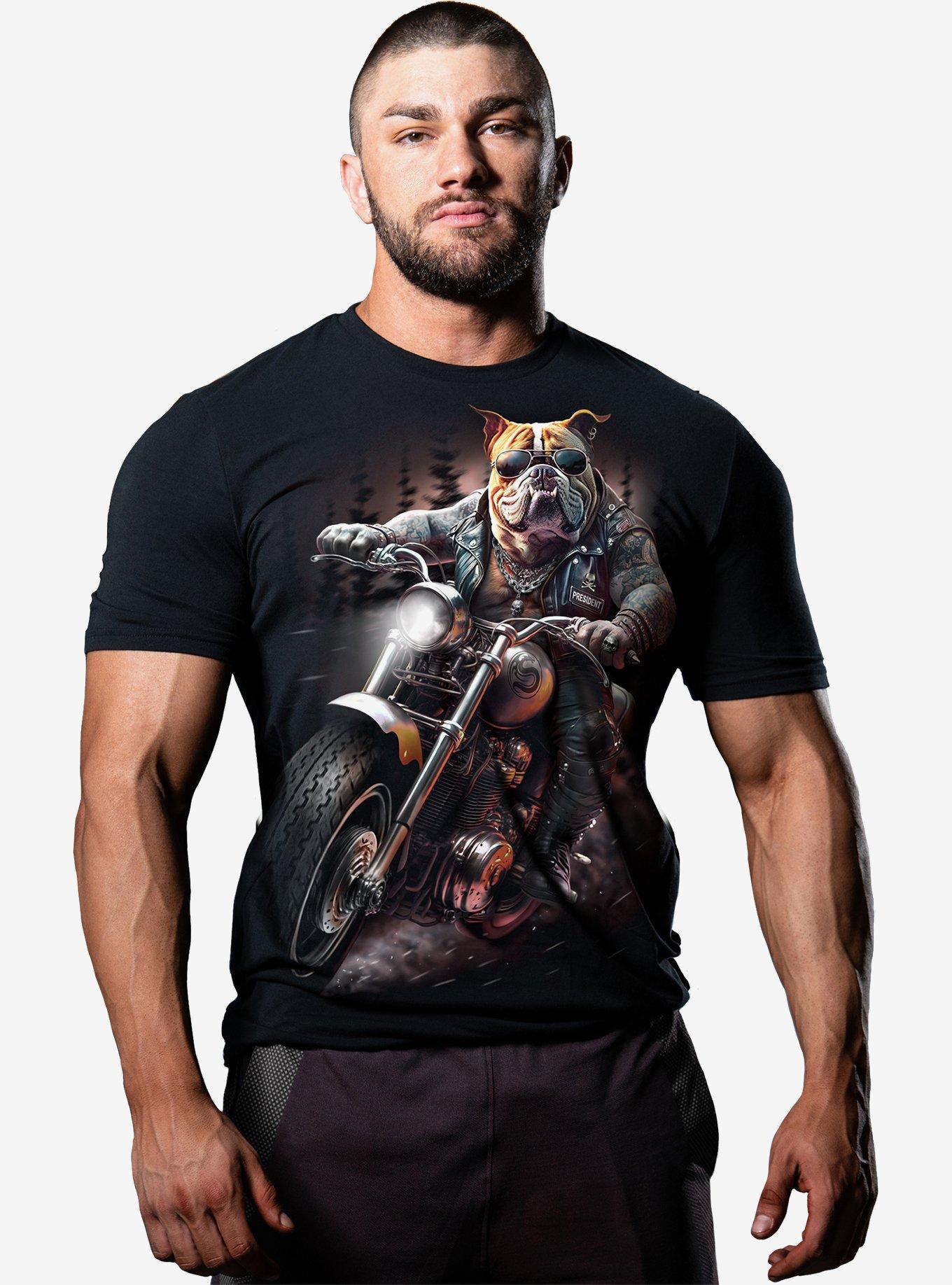 Spiral Top Dog T-Shirt Black, BLACK, alternate