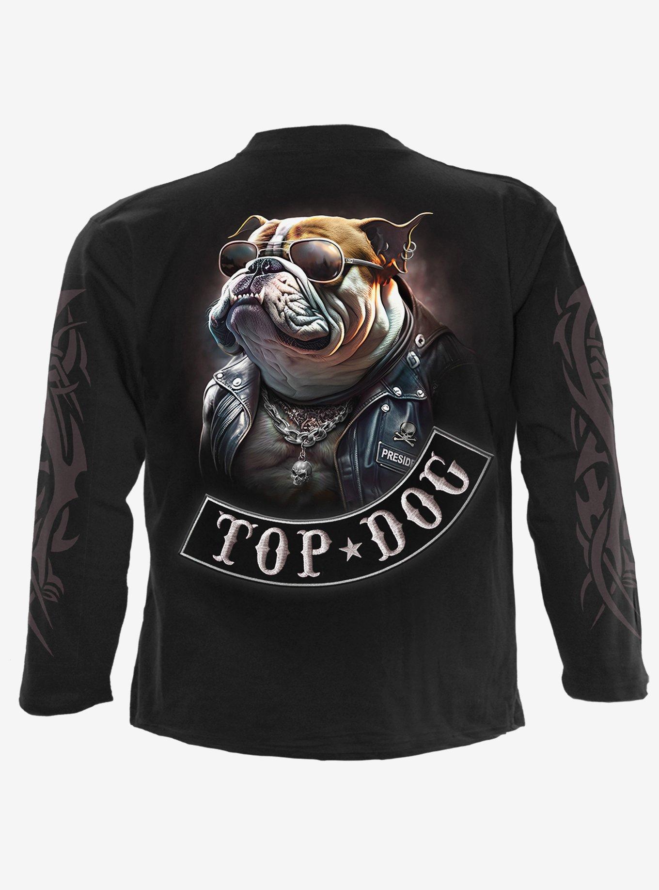 Spiral Top Dog Long Sleeve T-Shirt Black, , hi-res