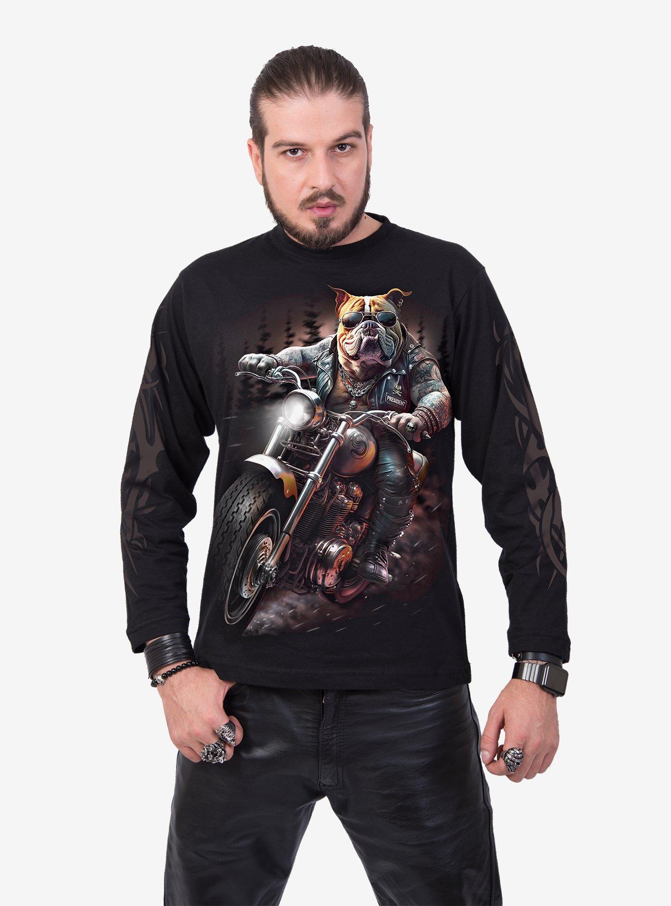 Spiral Top Dog Long Sleeve T-Shirt Black, BLACK, alternate
