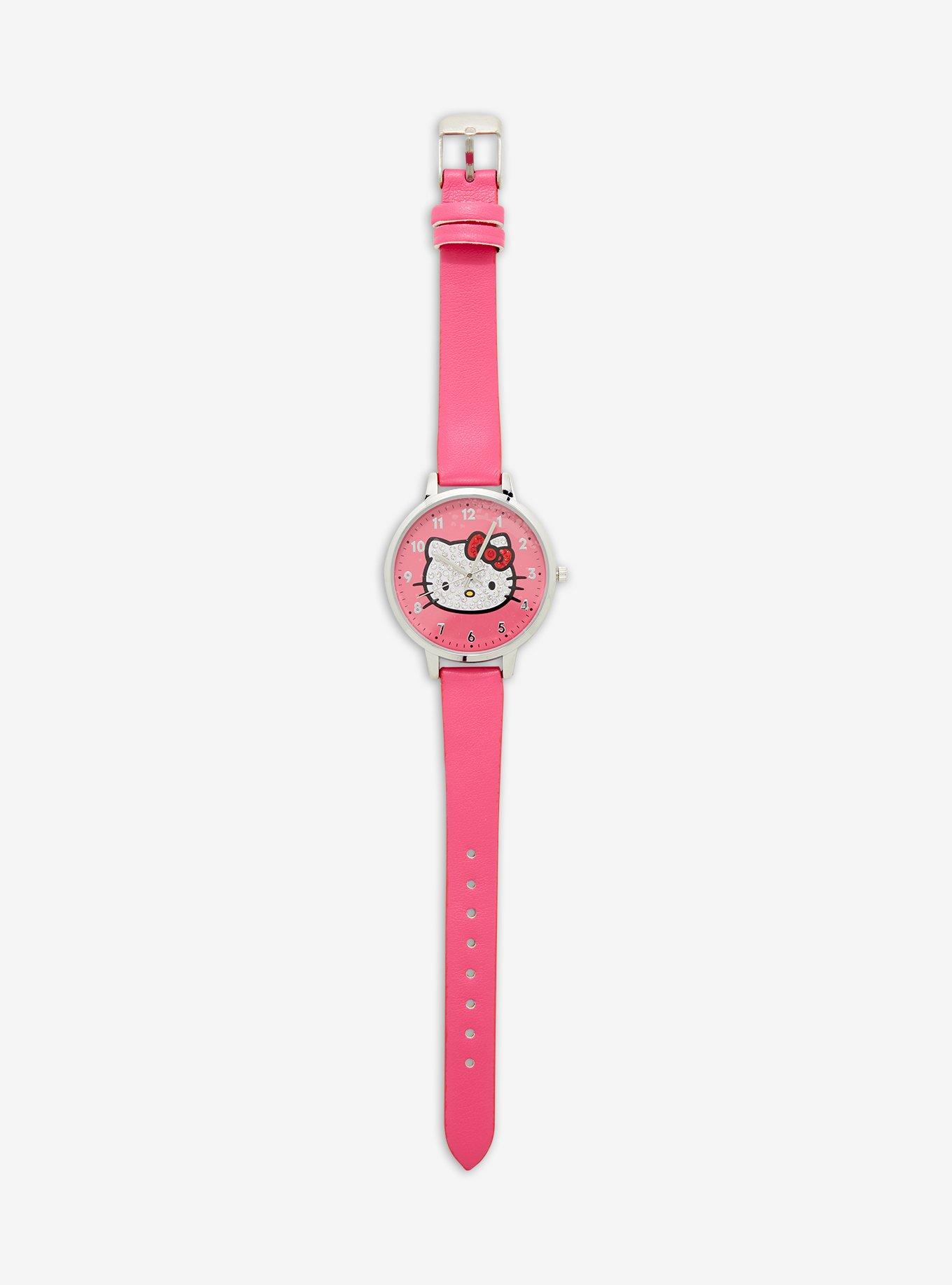 Hello Kitty Face Bling Watch