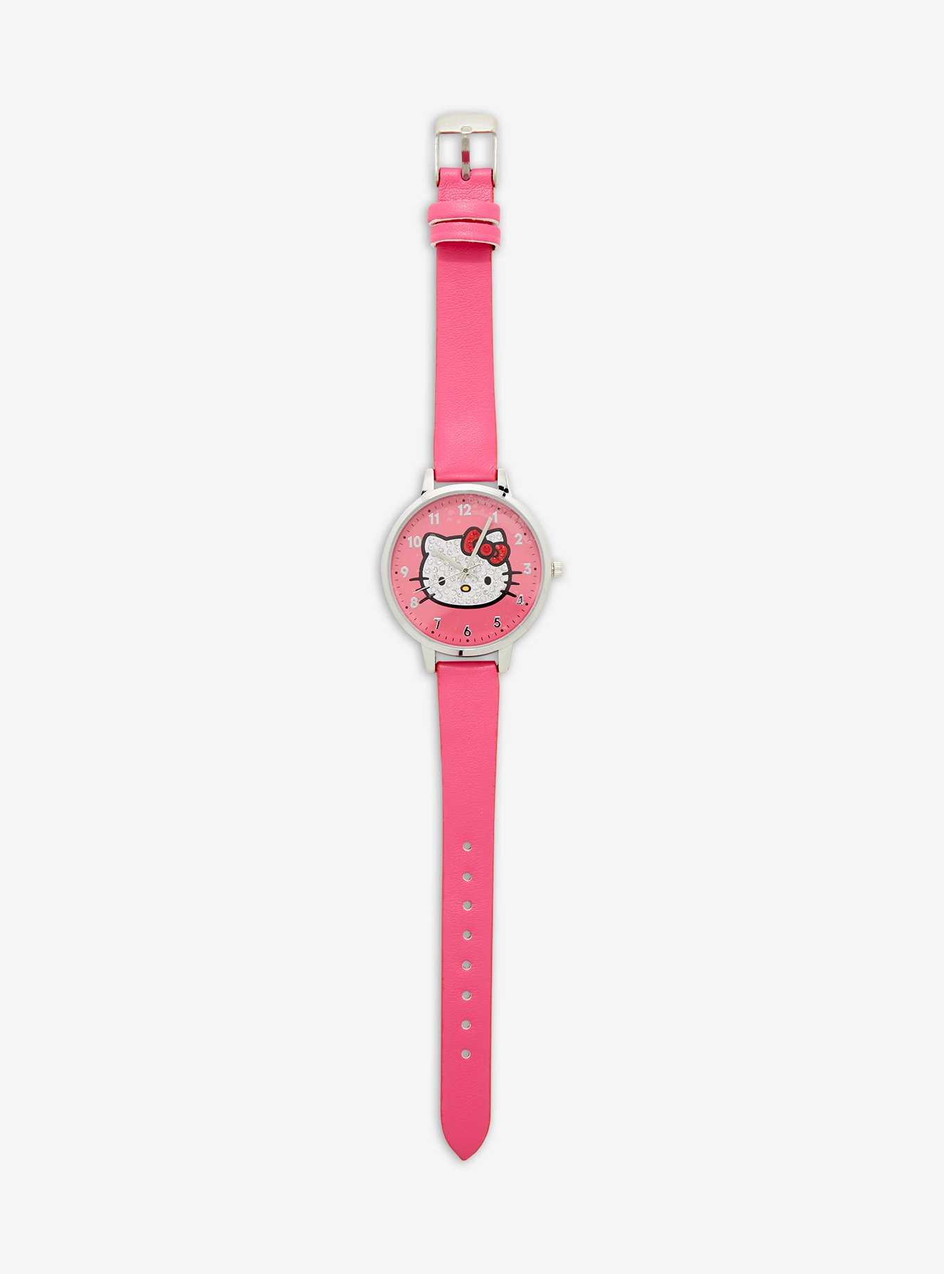 Hello Kitty Face Bling Watch, , hi-res