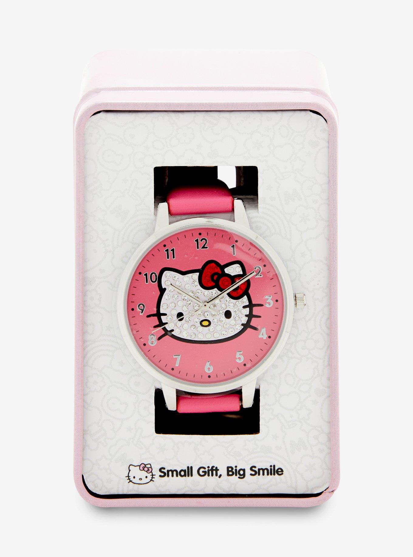 Hello Kitty Face Bling Watch