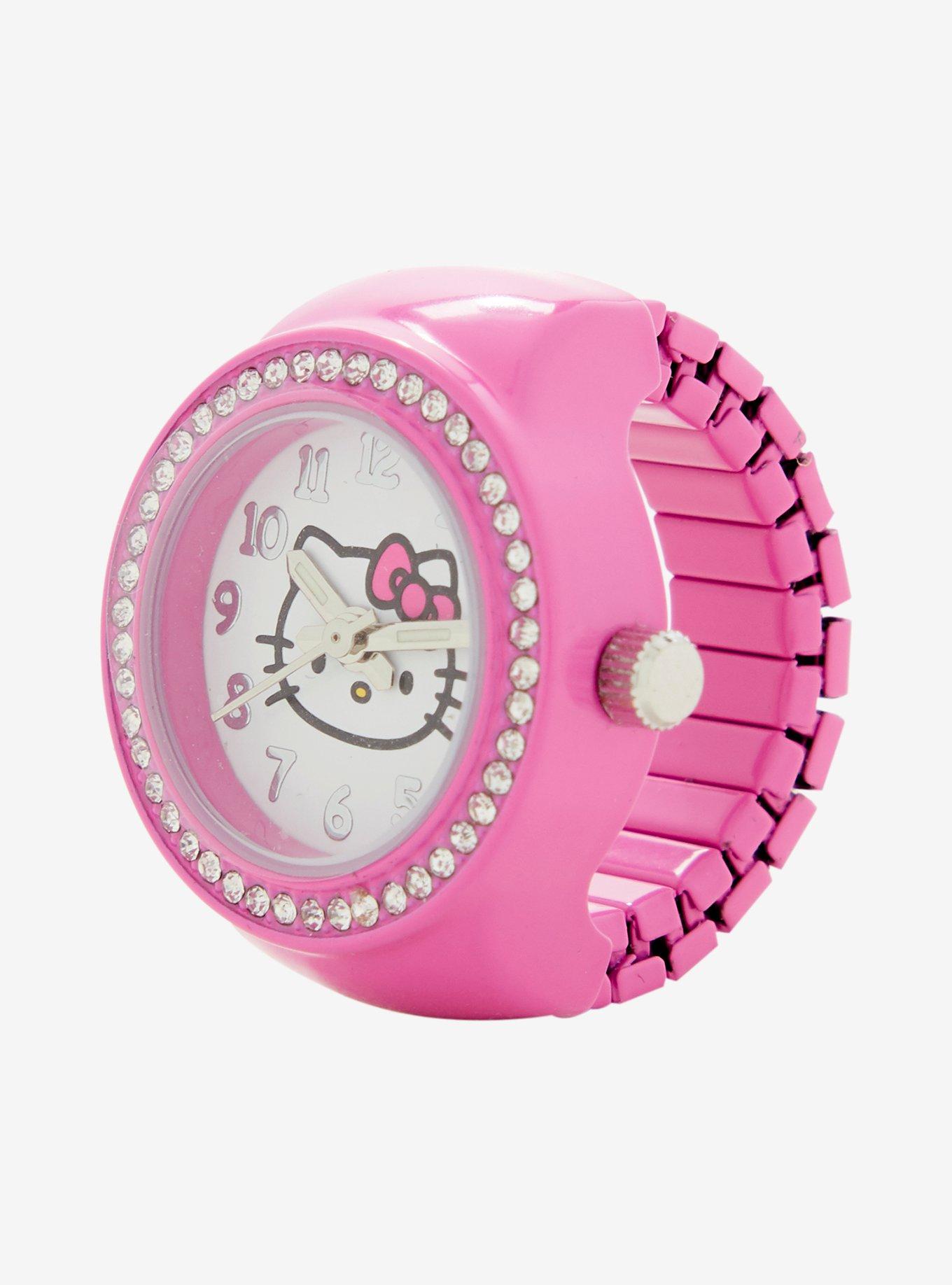 Hello Kitty Rhinestone Watch Ring, , alternate