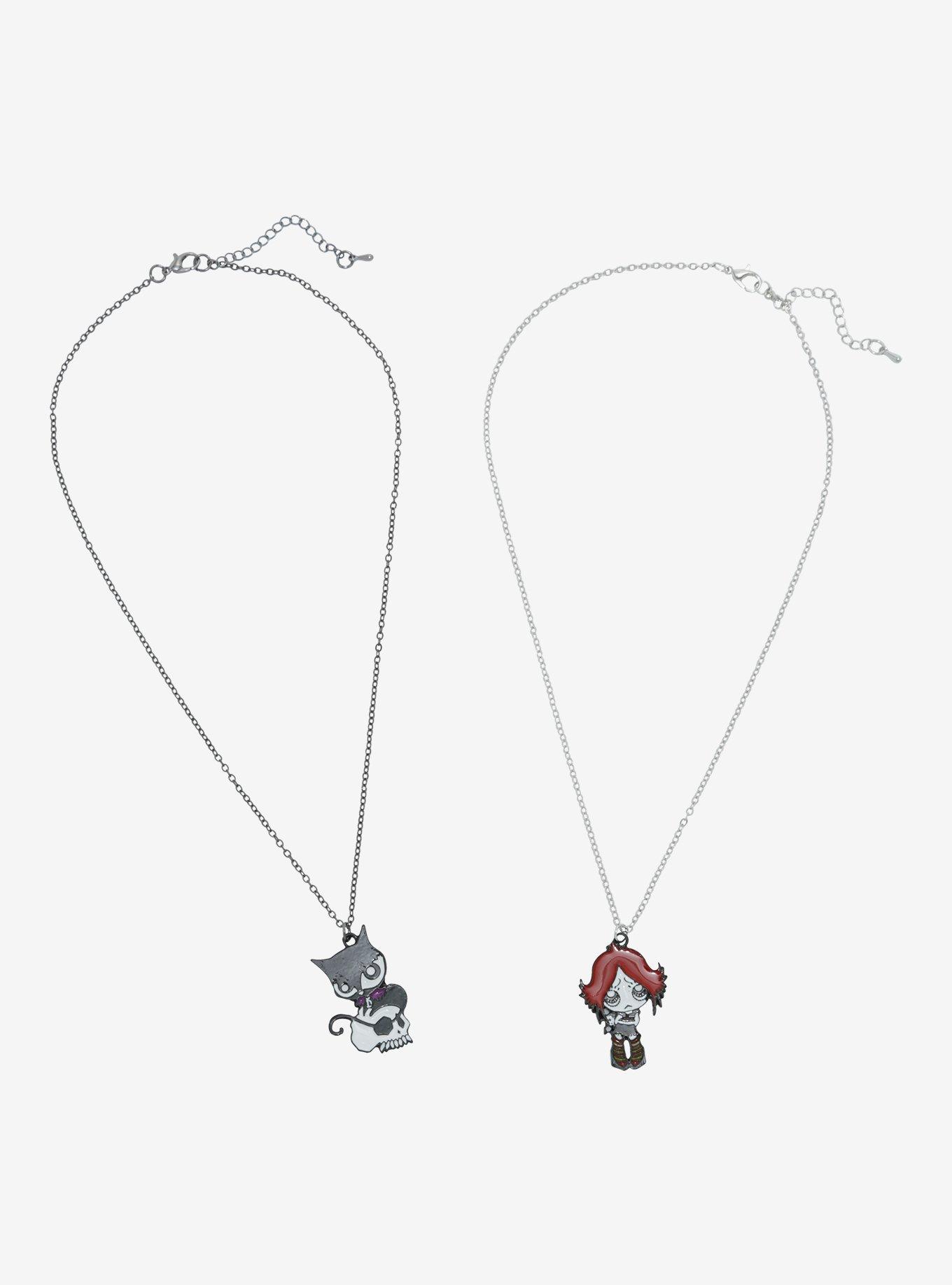 Ruby Gloom Doom Kitty Best Friend Necklace Set, , alternate