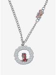 Disney Alice In Wonderland Floral Wreath Best Friend Necklace Set, , alternate